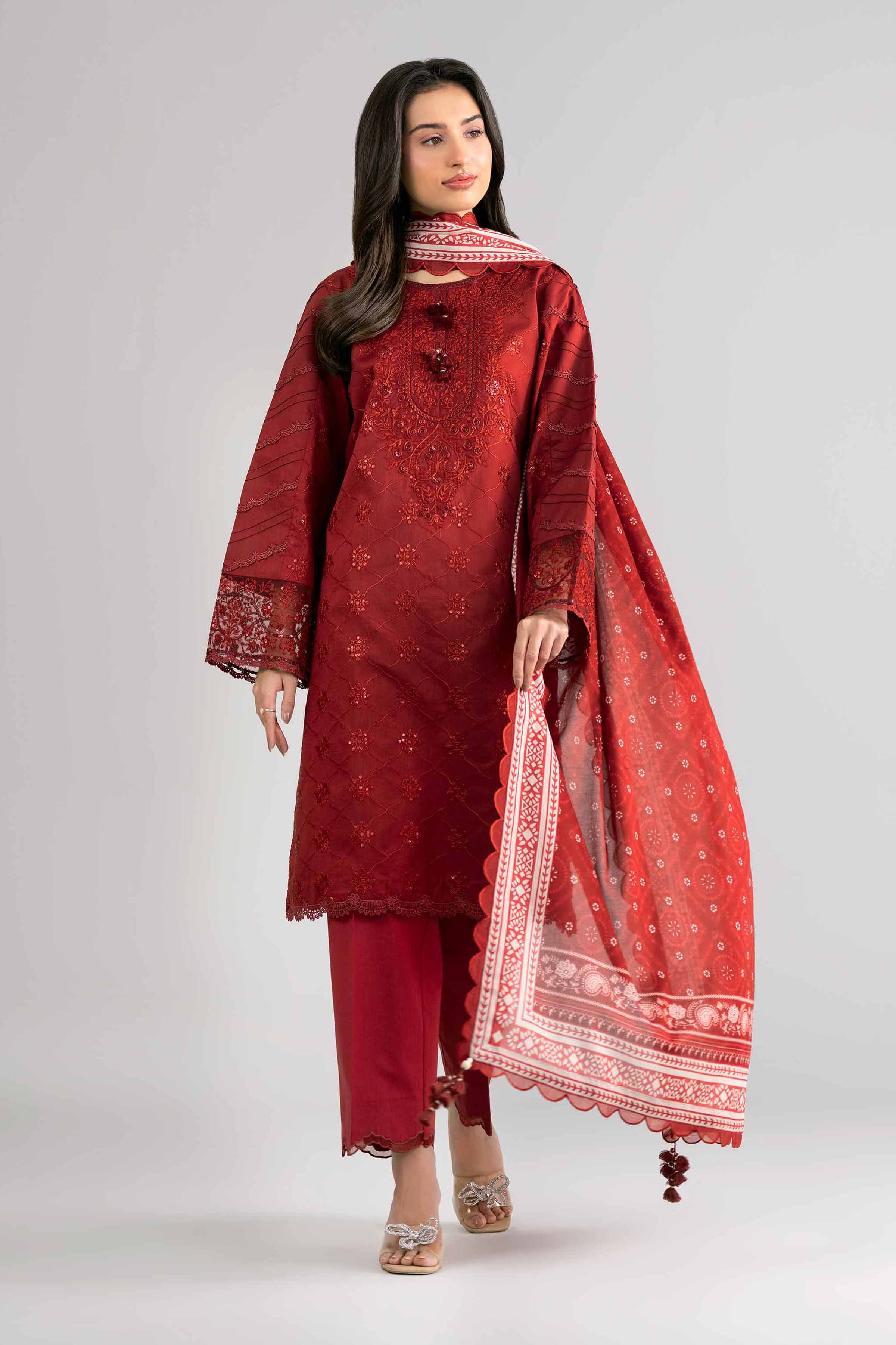 3 Piece - Digital Printed Embroidered Suit - 42601736 for Women - Unstitched Collection | Nishat | Shop Online