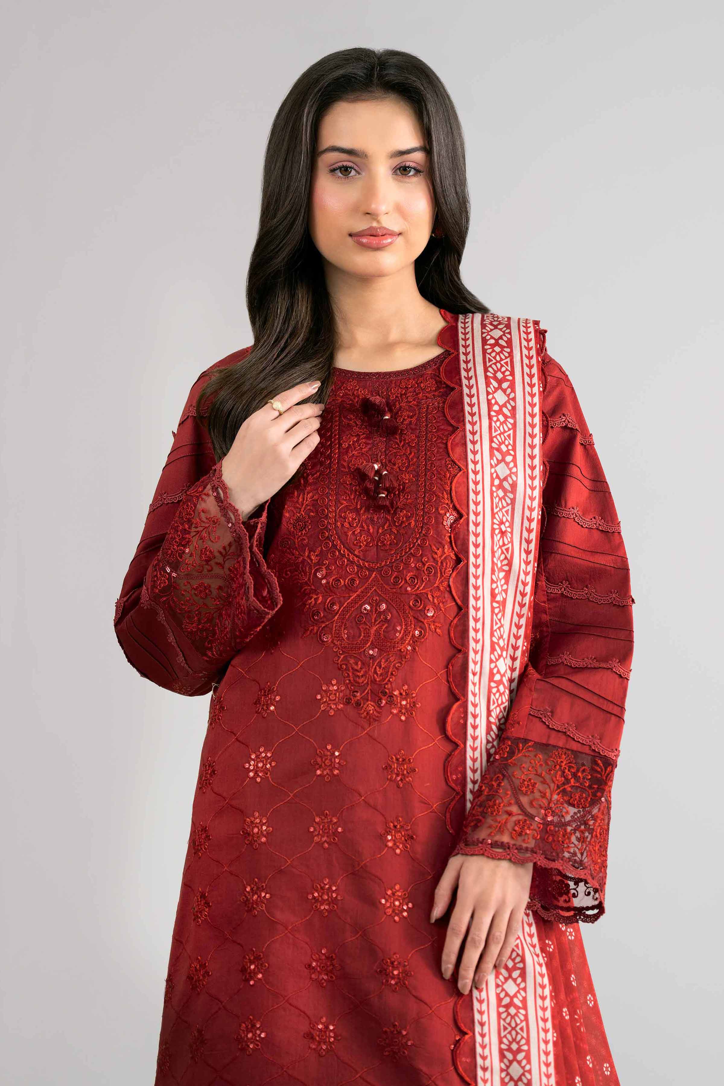 3 Piece - Digital Printed Embroidered Suit - 42601736 for Women - Unstitched Collection | Nishat | Shop Online