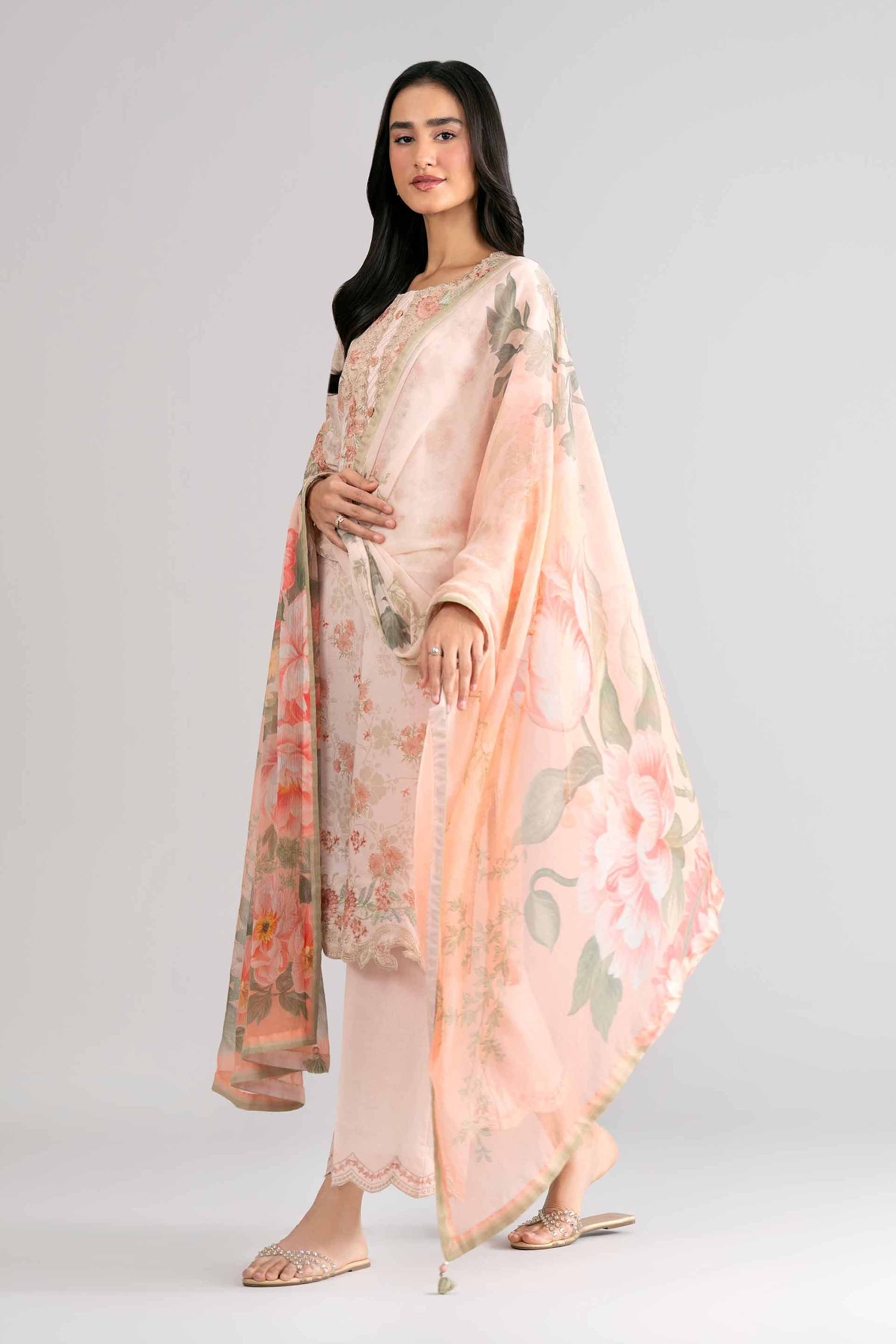 3 Piece - Digital Printed Embroidered Suit - 42601741 for Women - Unstitched Collection | Nishat | Shop Online