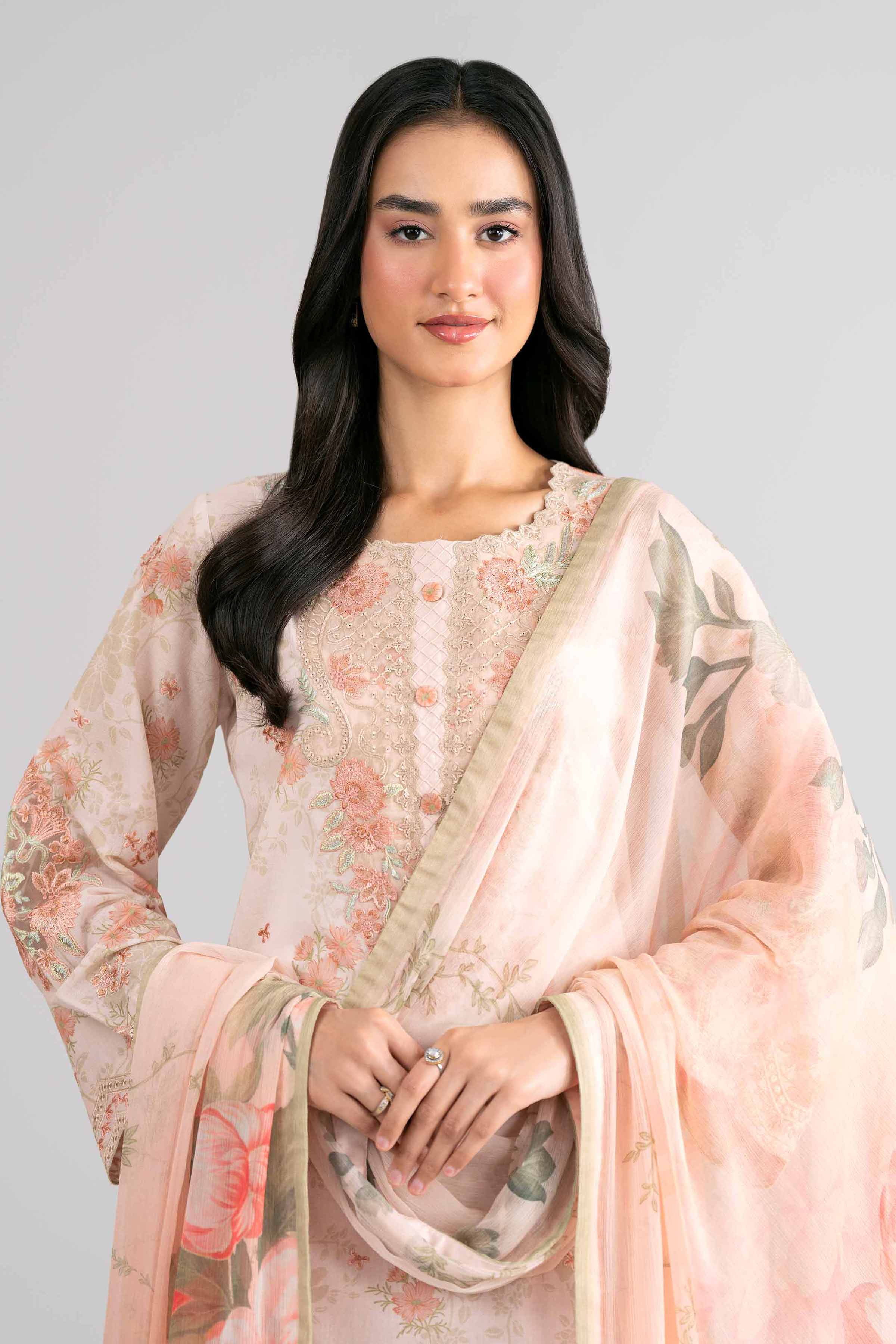 3 Piece - Digital Printed Embroidered Suit - 42601741 for Women - Unstitched Collection | Nishat | Shop Online