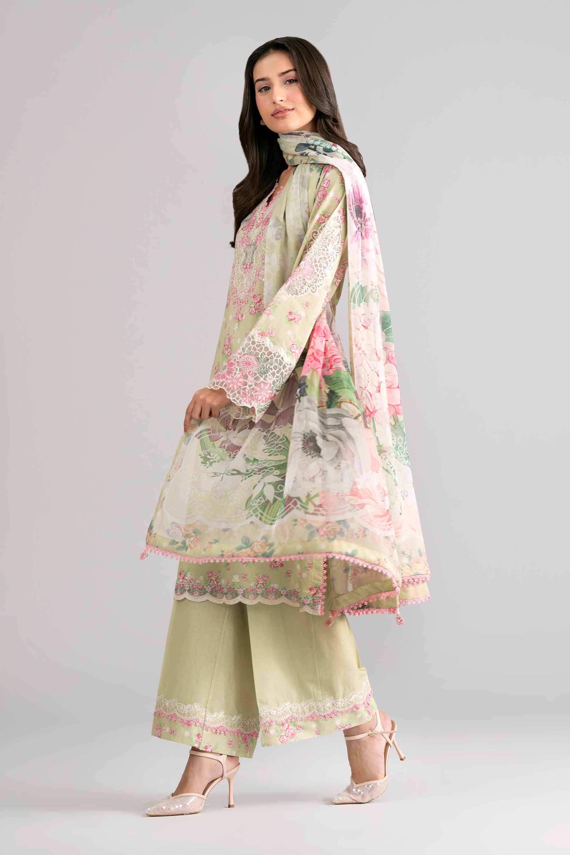 3 Piece - Digital Printed Embroidered Suit - 42601744 for Women - Unstitched Collection | Nishat | Shop Online