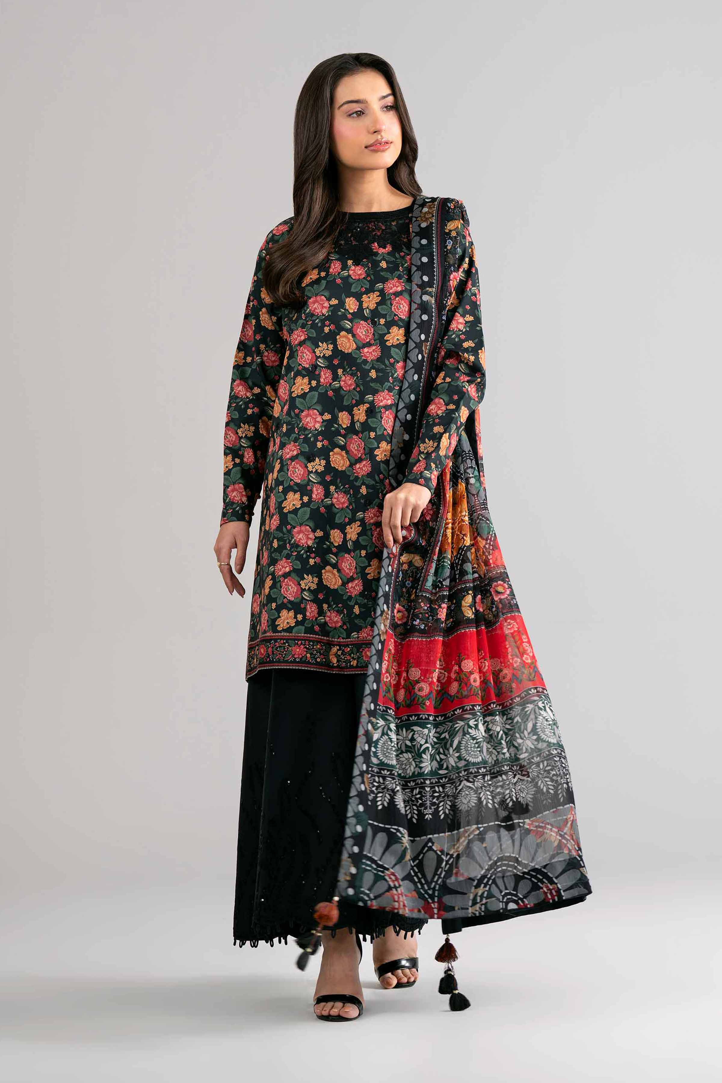 3 Piece - Digital Printed Embroidered Suit - 42601746 for Women - Unstitched Collection | Nishat | Shop Online
