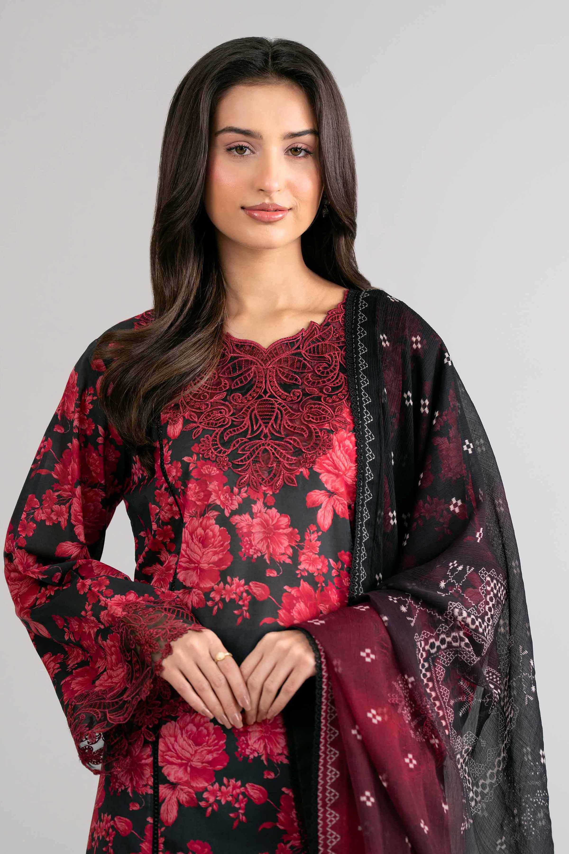3 Piece - Digital Printed Embroidered Suit - 42601749 for Women - Unstitched Collection | Nishat | Shop Online