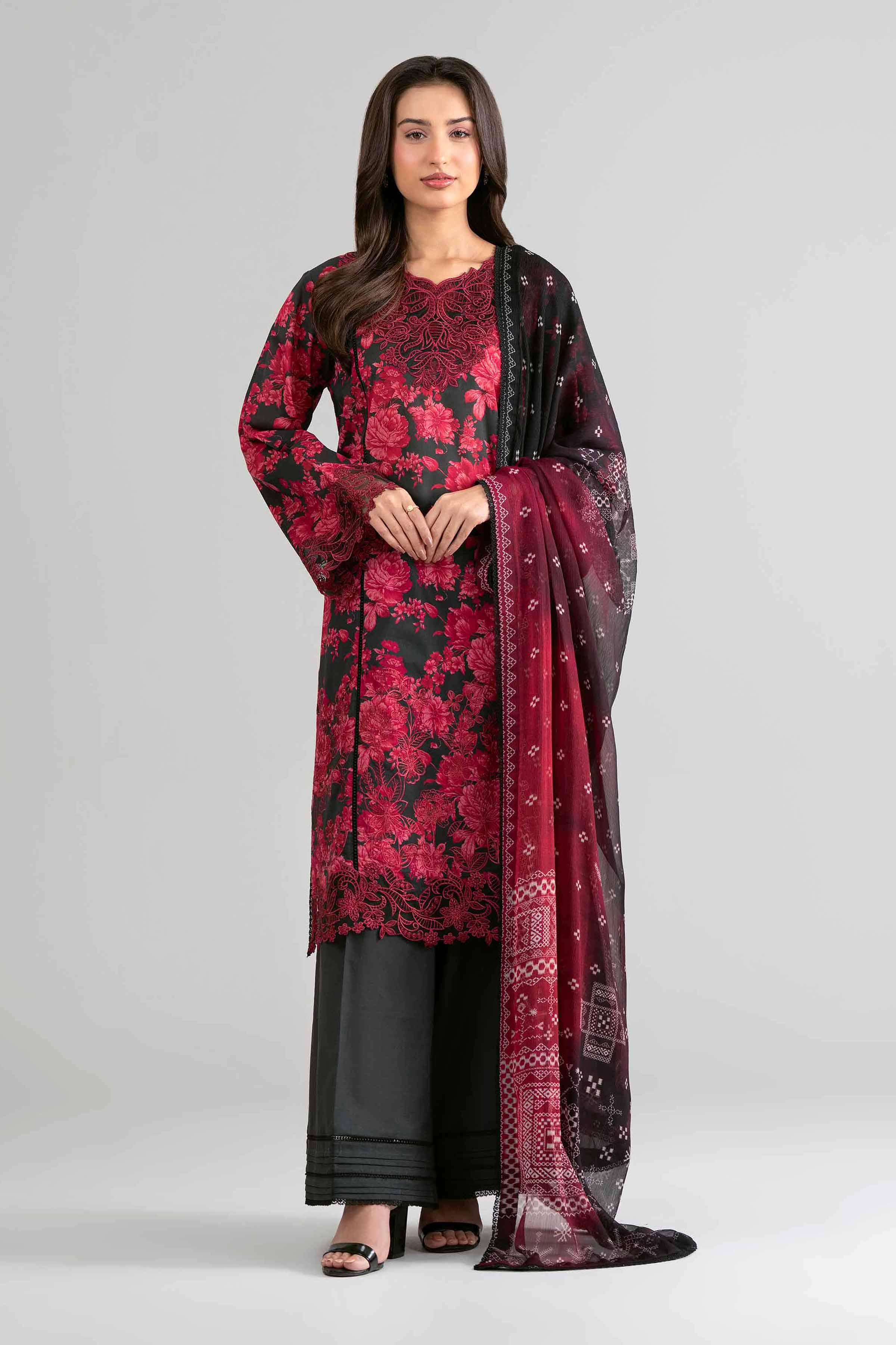 3 Piece - Digital Printed Embroidered Suit - 42601749 for Women - Unstitched Collection | Nishat | Shop Online