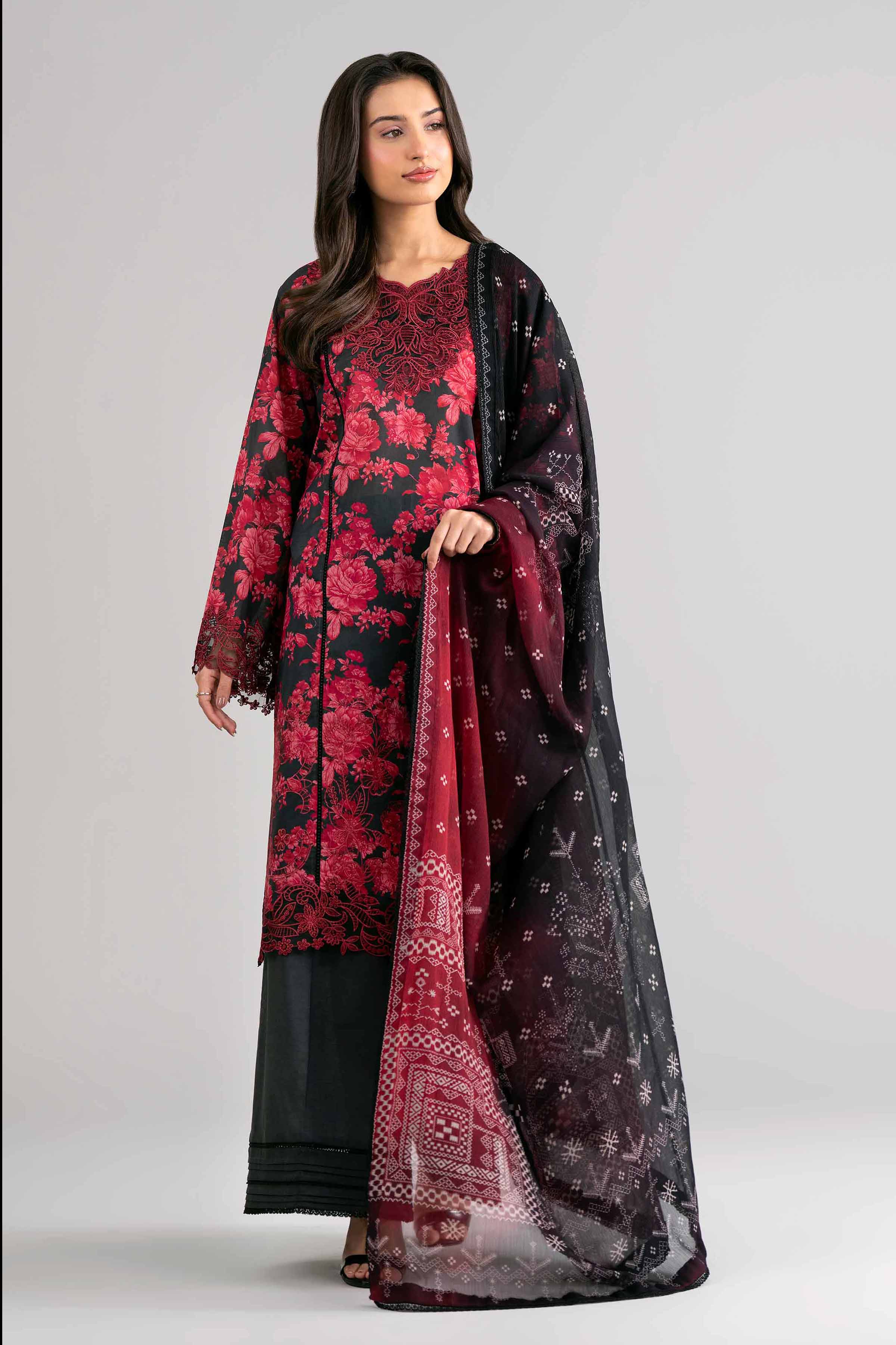 3 Piece - Digital Printed Embroidered Suit - 42601749 for Women - Unstitched Collection | Nishat | Shop Online