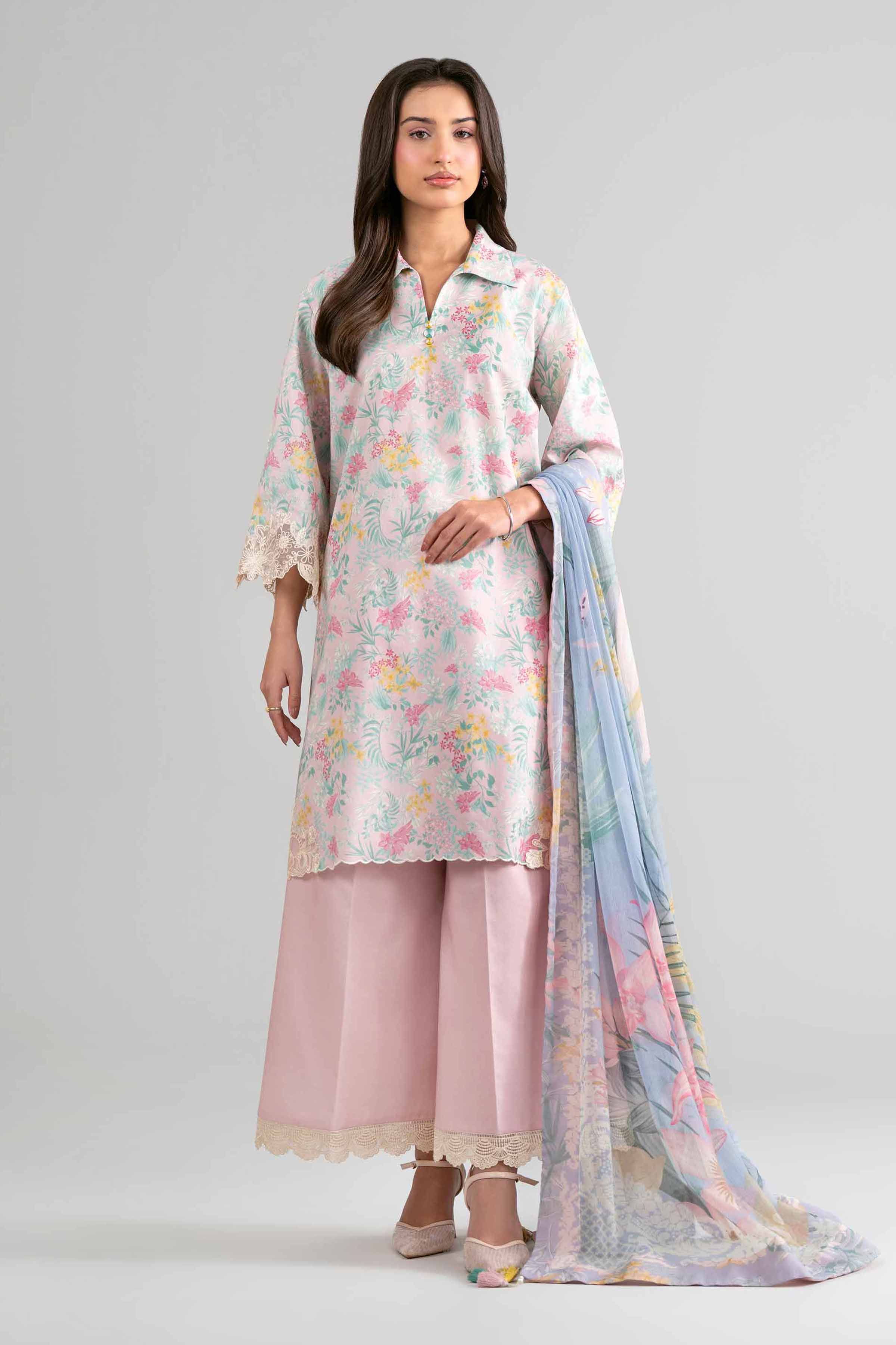 3 Piece - Digital Printed Embroidered Suit - 42601752 for Women - Unstitched Collection | Nishat | Shop Online