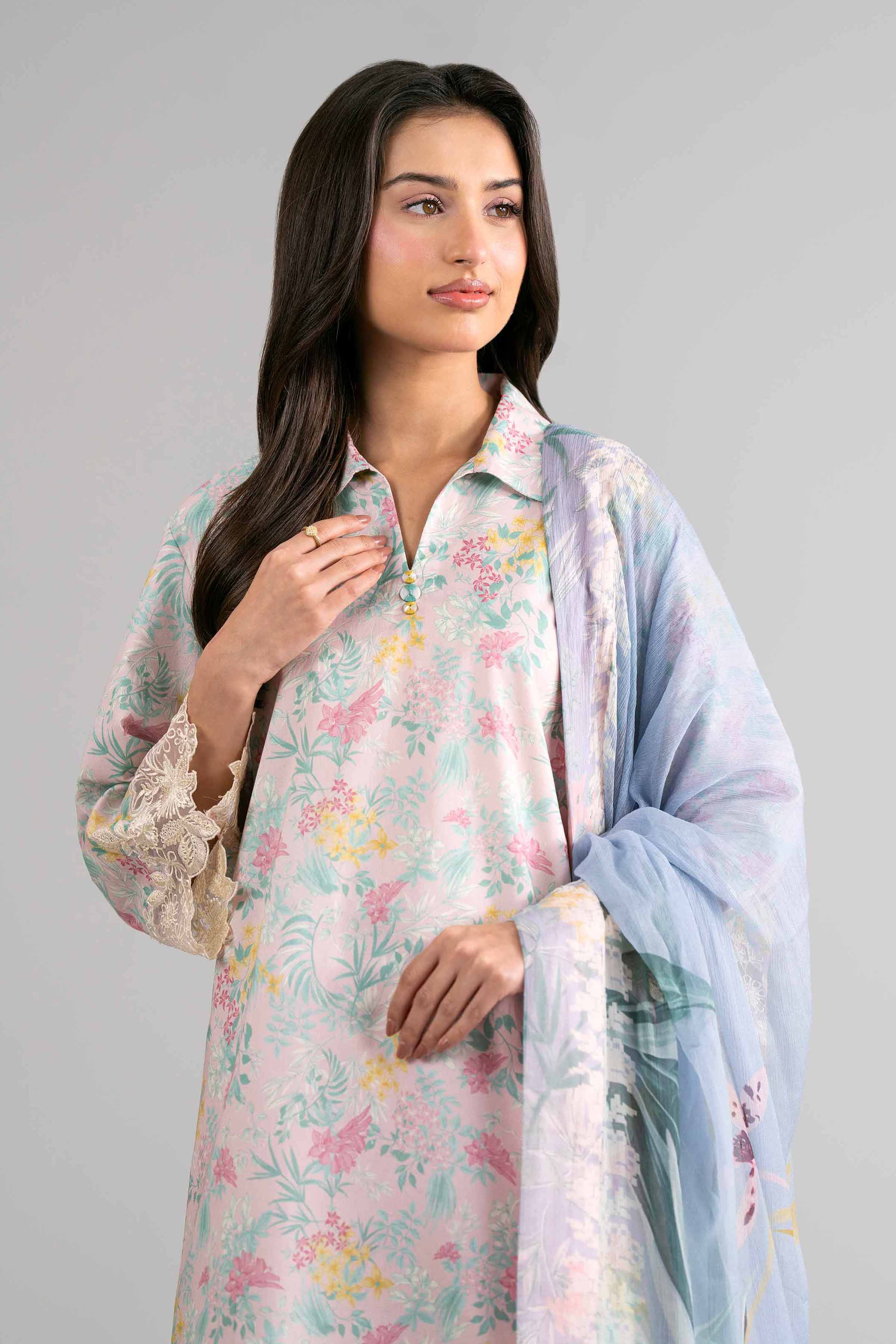 3 Piece - Digital Printed Embroidered Suit - 42601752 for Women - Unstitched Collection | Nishat | Shop Online