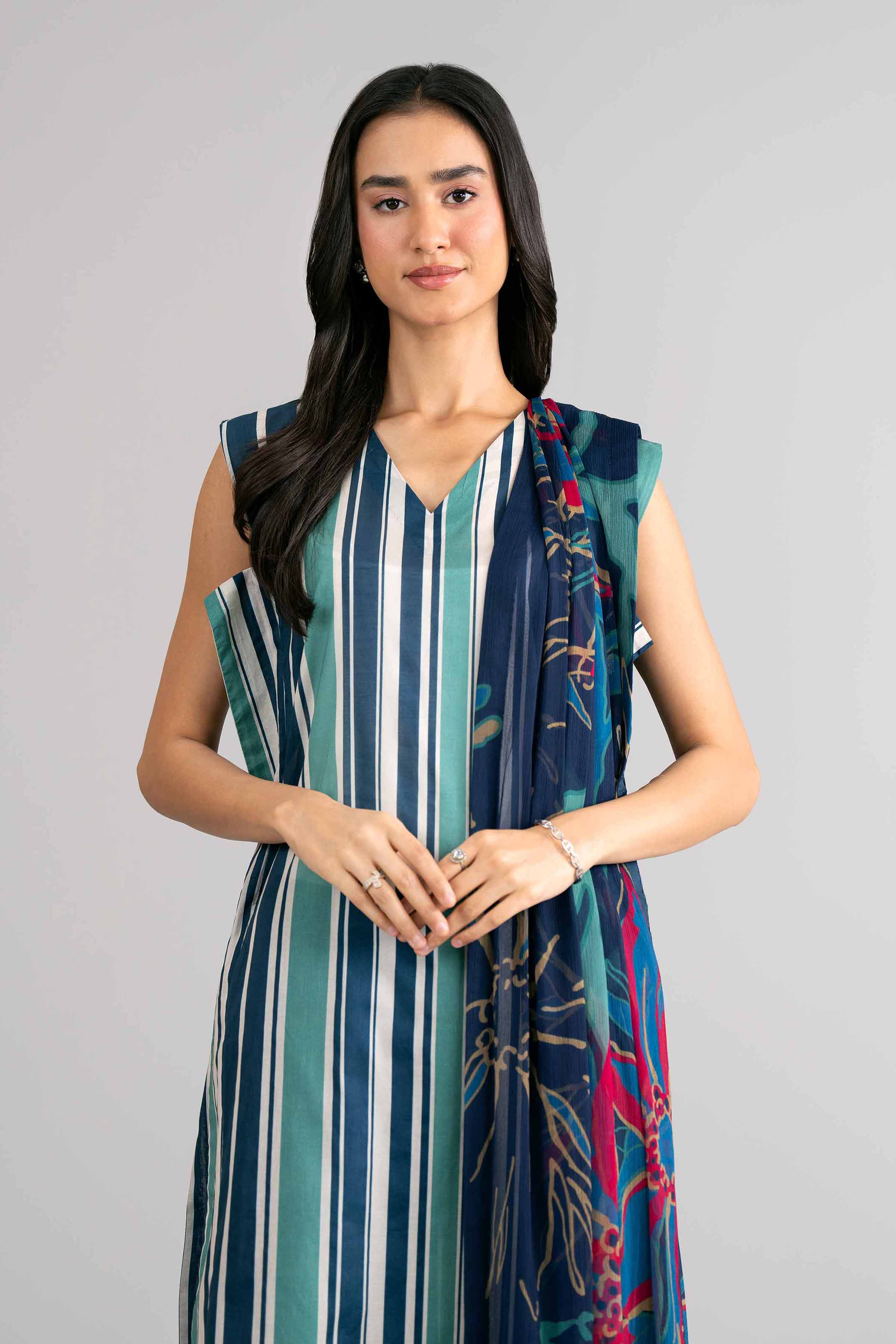 3 Piece - Digital Printed Suit - 42601765 for Women - Unstitched Collection | Nishat | Shop Online