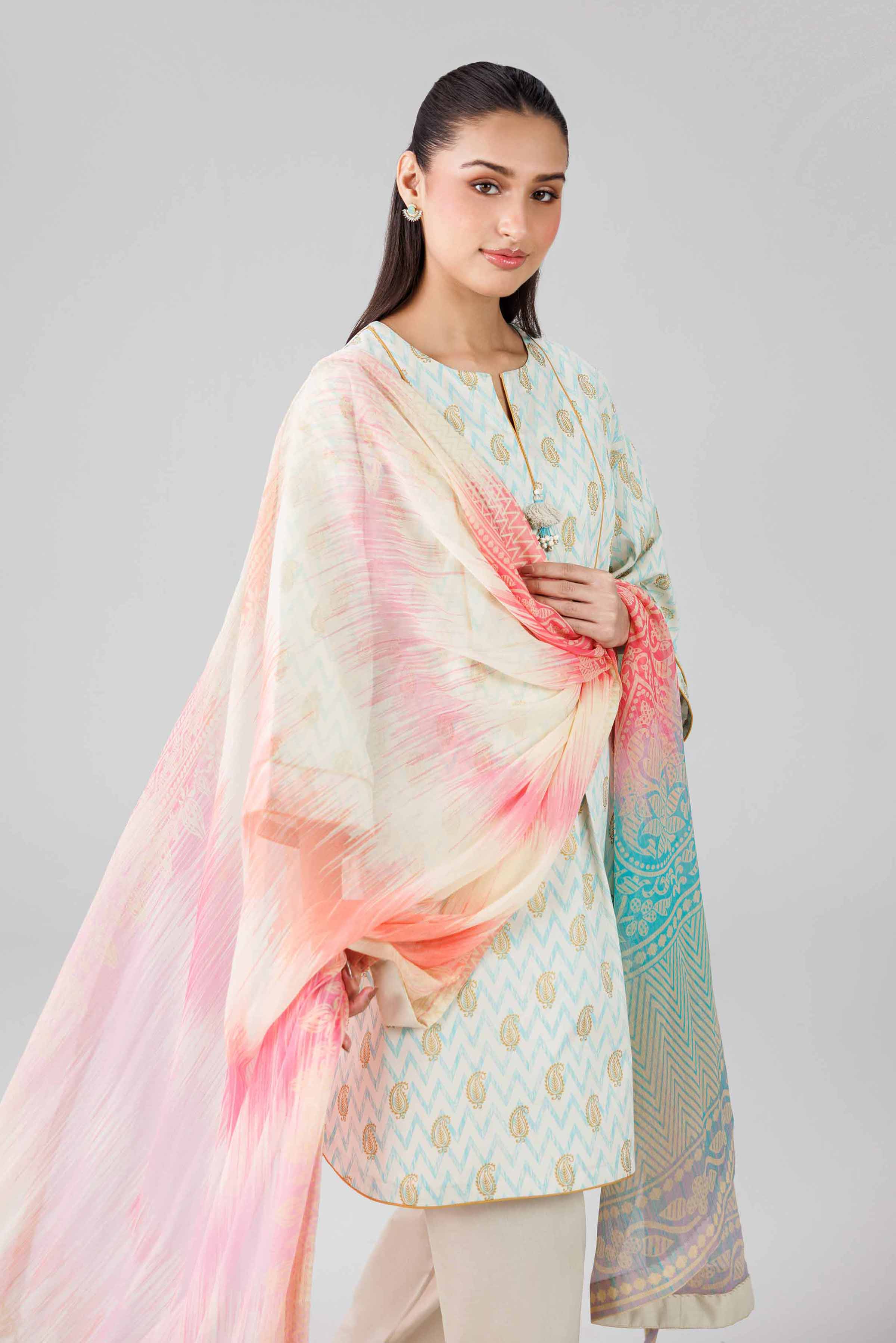 3 Piece - Digital Printed Suit - 42601767 for Women - Unstitched Collection | Nishat | Shop Online