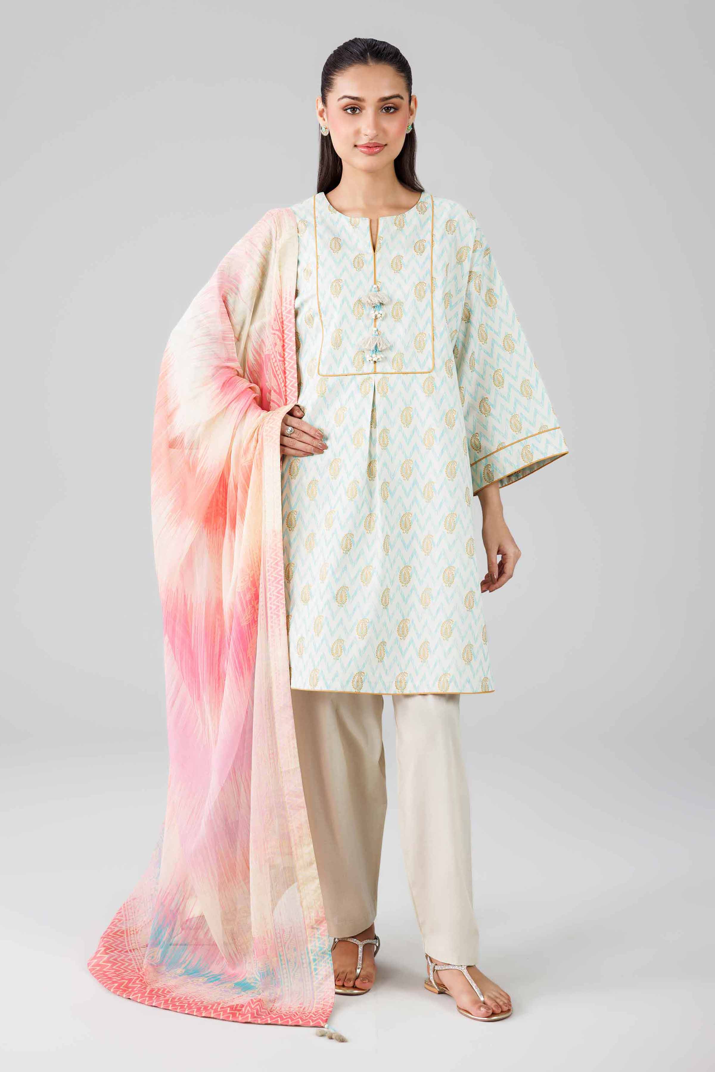 3 Piece - Digital Printed Suit - 42601767 for Women - Unstitched Collection | Nishat | Shop Online
