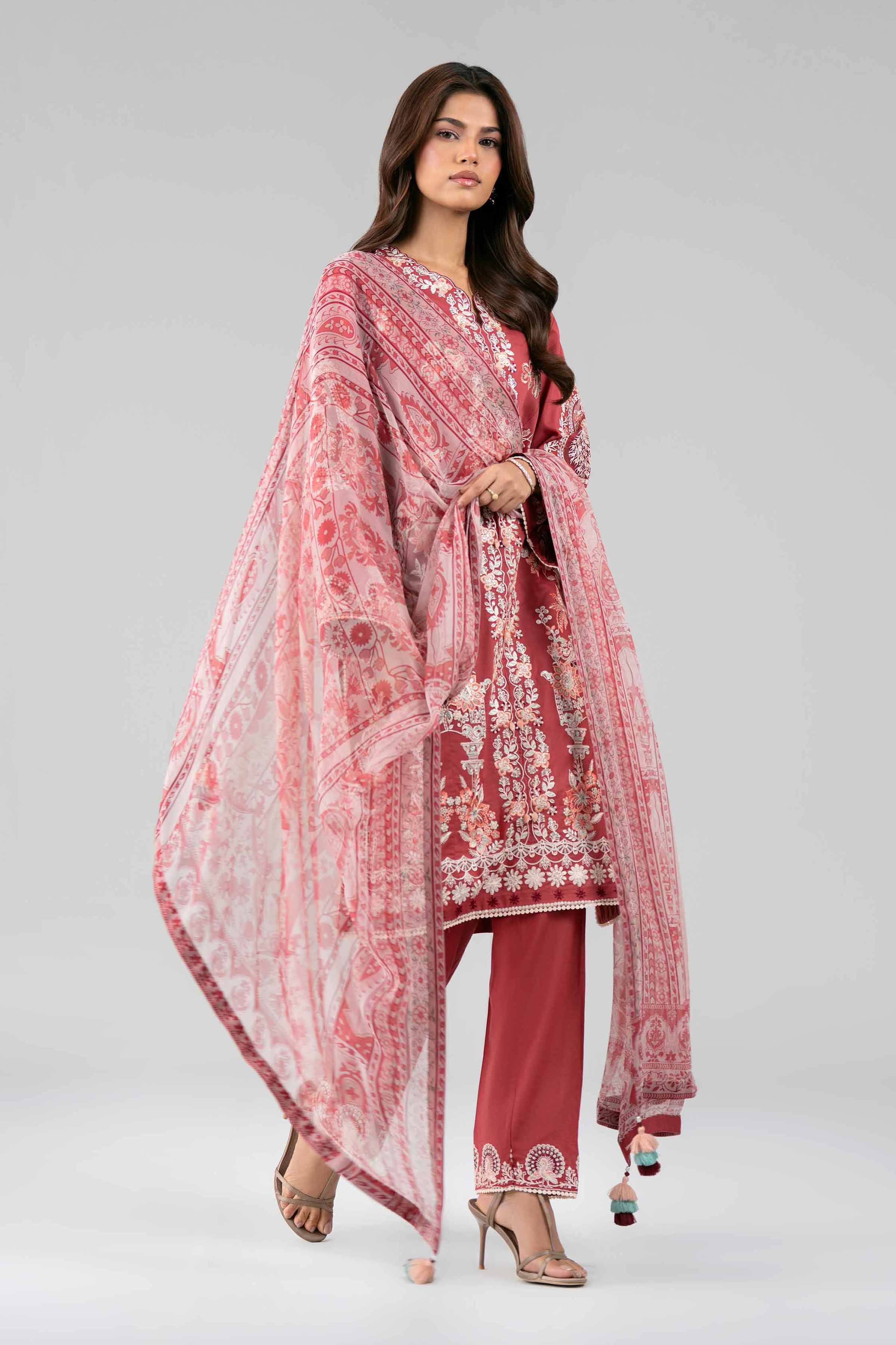 3 Piece - Digital Printed Embroidered Suit - 42601769 for Women - Unstitched Collection | Nishat | Shop Online