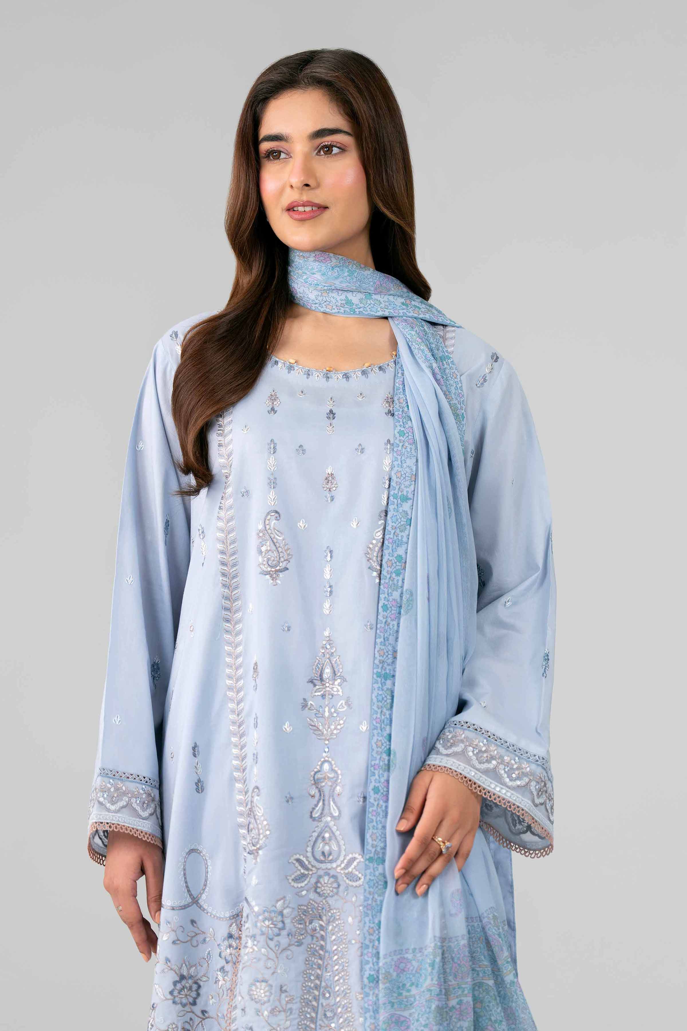 3 Piece - Digital Printed Embroidered Suit - 42601770 for Women - Unstitched Collection | Nishat | Shop Online