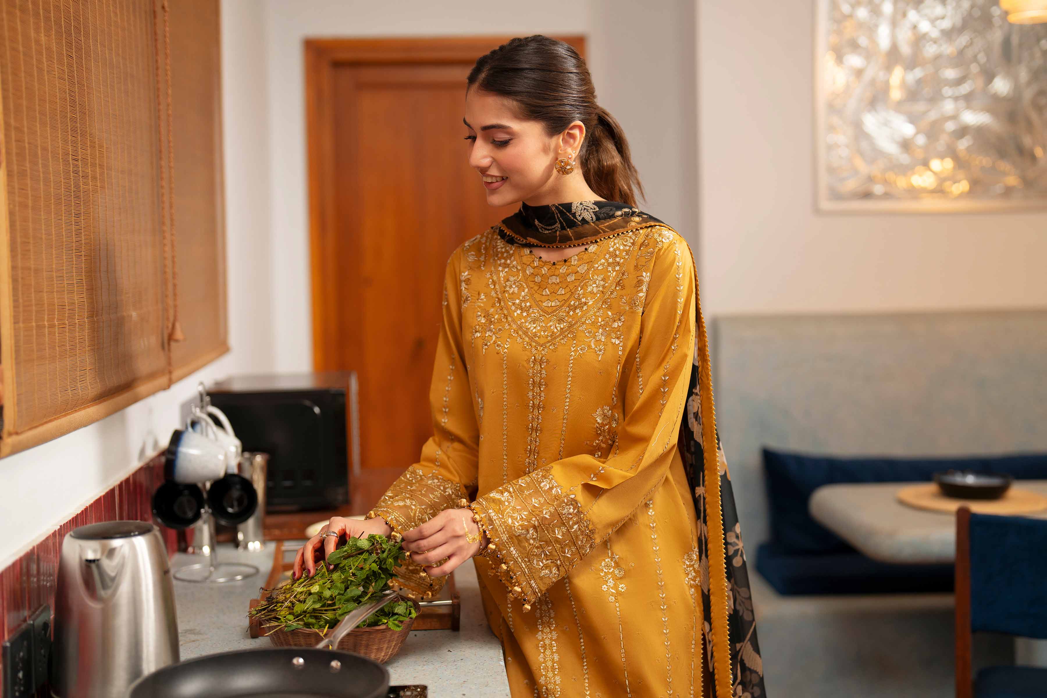 3 Piece - Digital Printed Embroidered Suit - 42601771