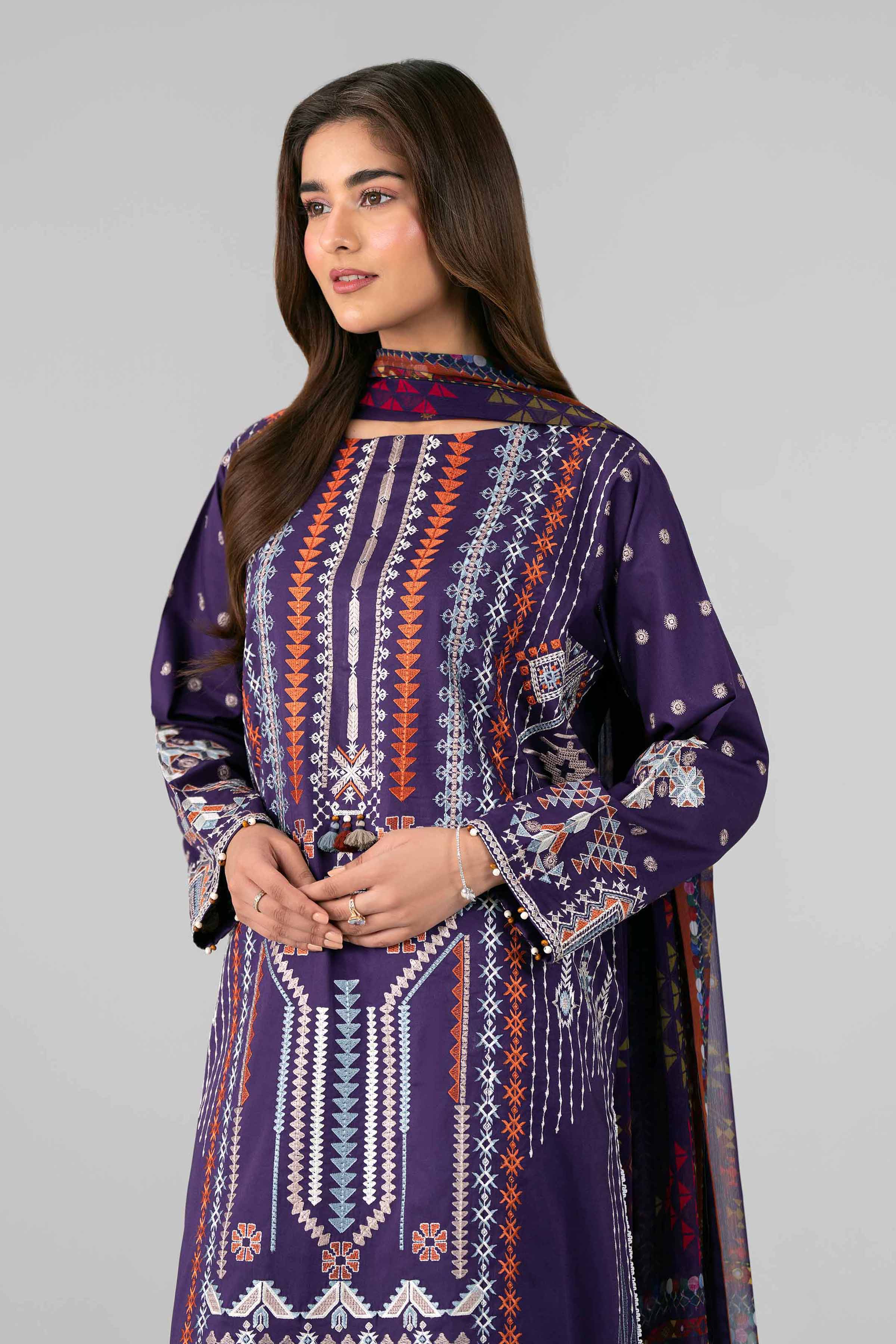 3 Piece - Digital Printed Embroidered Suit - 42601772 for Women - Unstitched Collection | Nishat | Shop Online