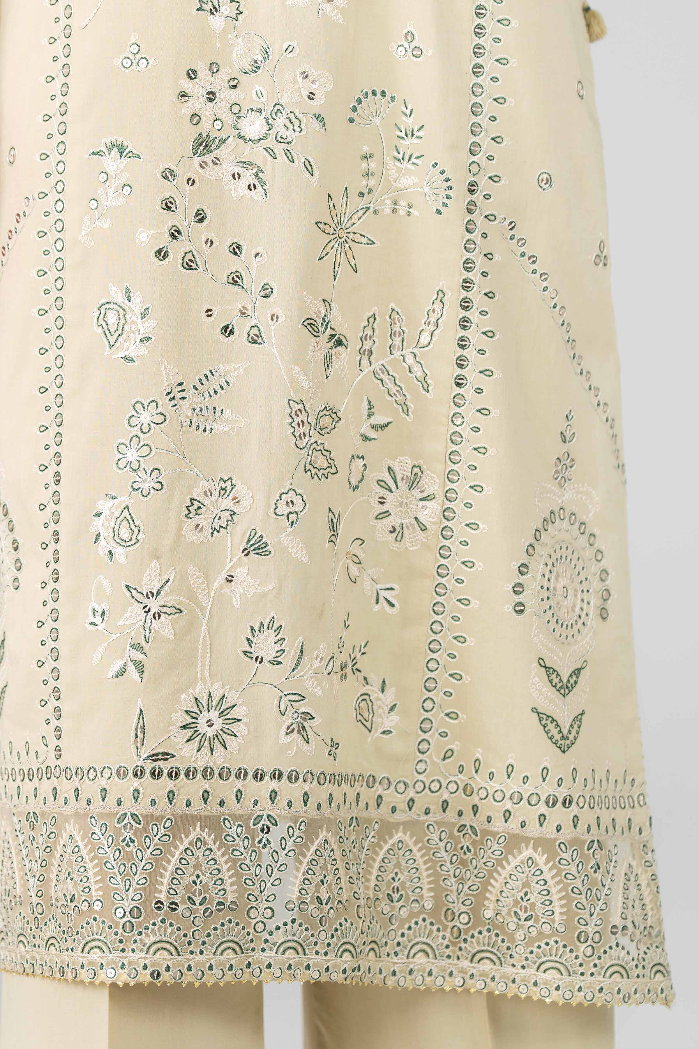 3 Piece - Digital Printed Embroidered Suit - 42601773