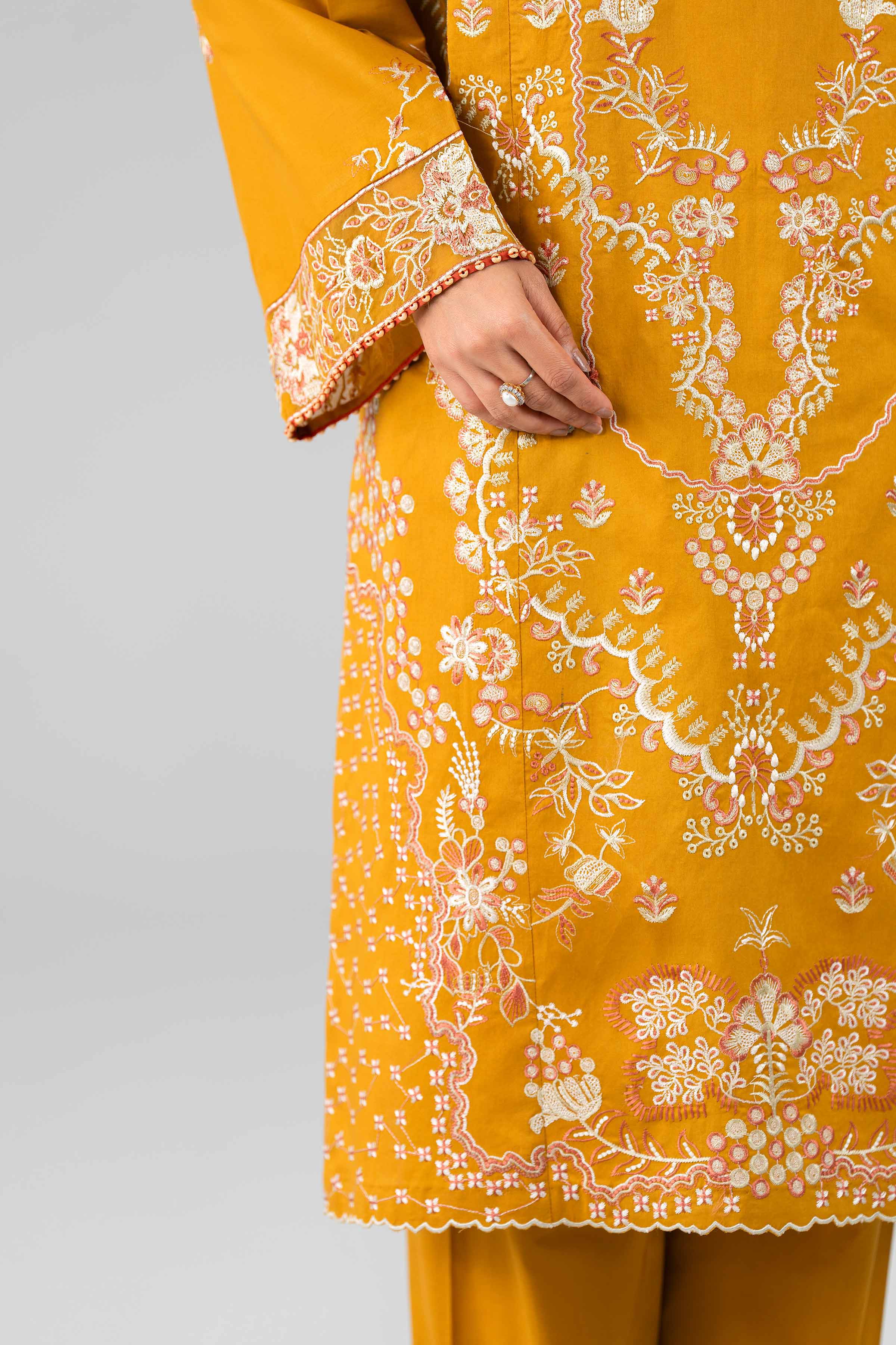 3 Piece - Digital Printed Embroidered Suit - 42601774