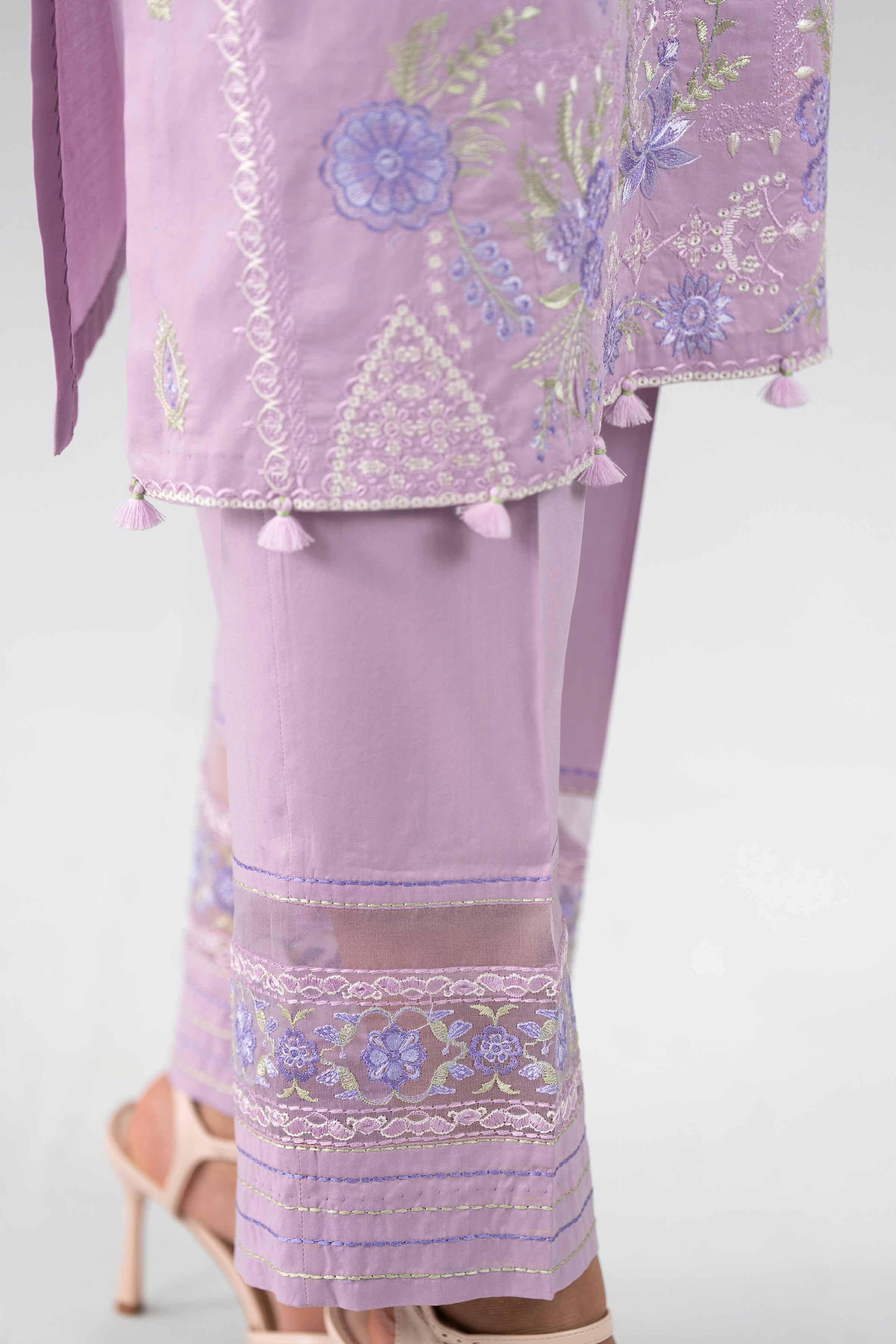 3 Piece - Digital Printed Embroidered Suit - 42601775