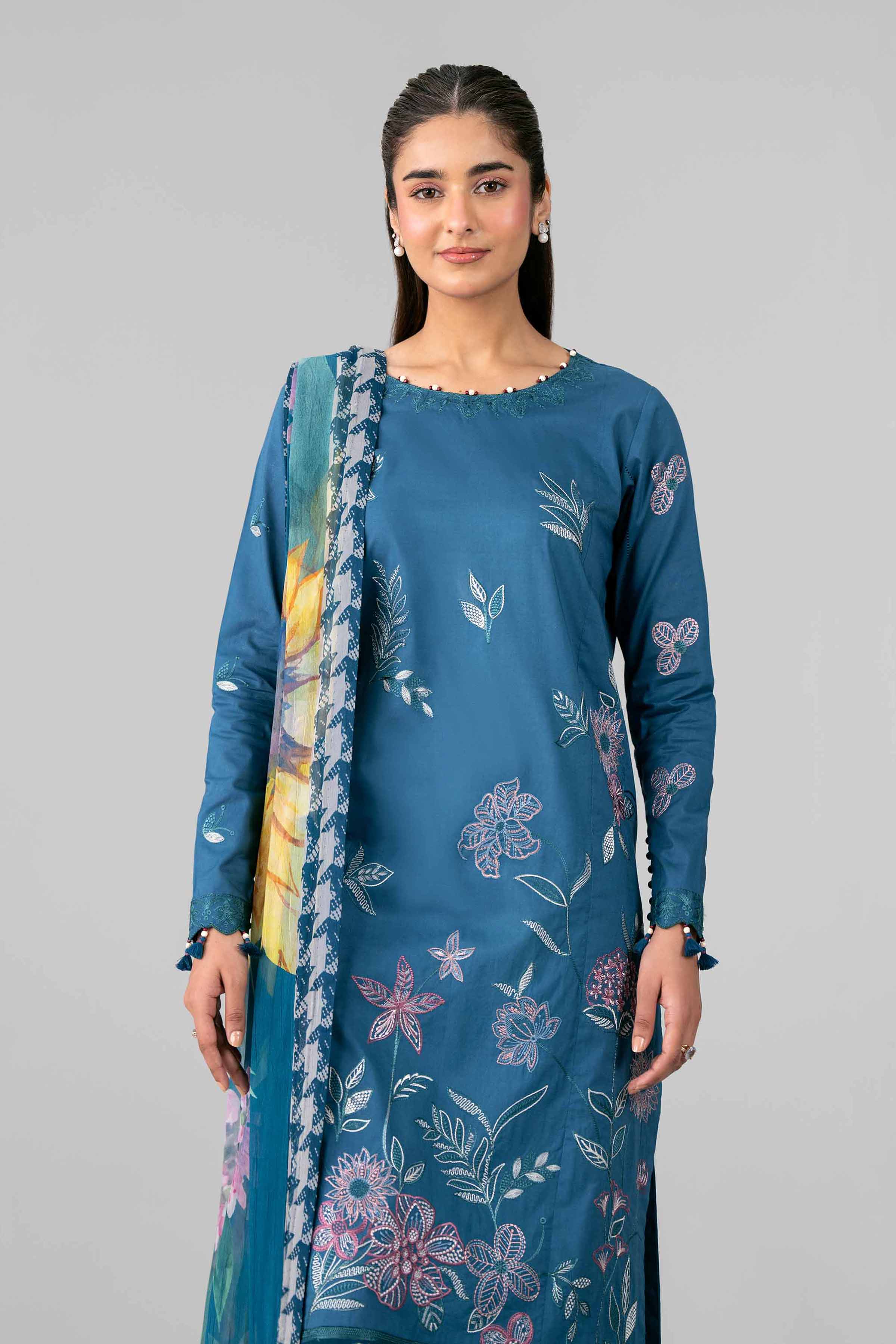 3 Piece - Digital Printed Embroidered Suit - 42601777 for Women - Unstitched Collection | Nishat | Shop Online