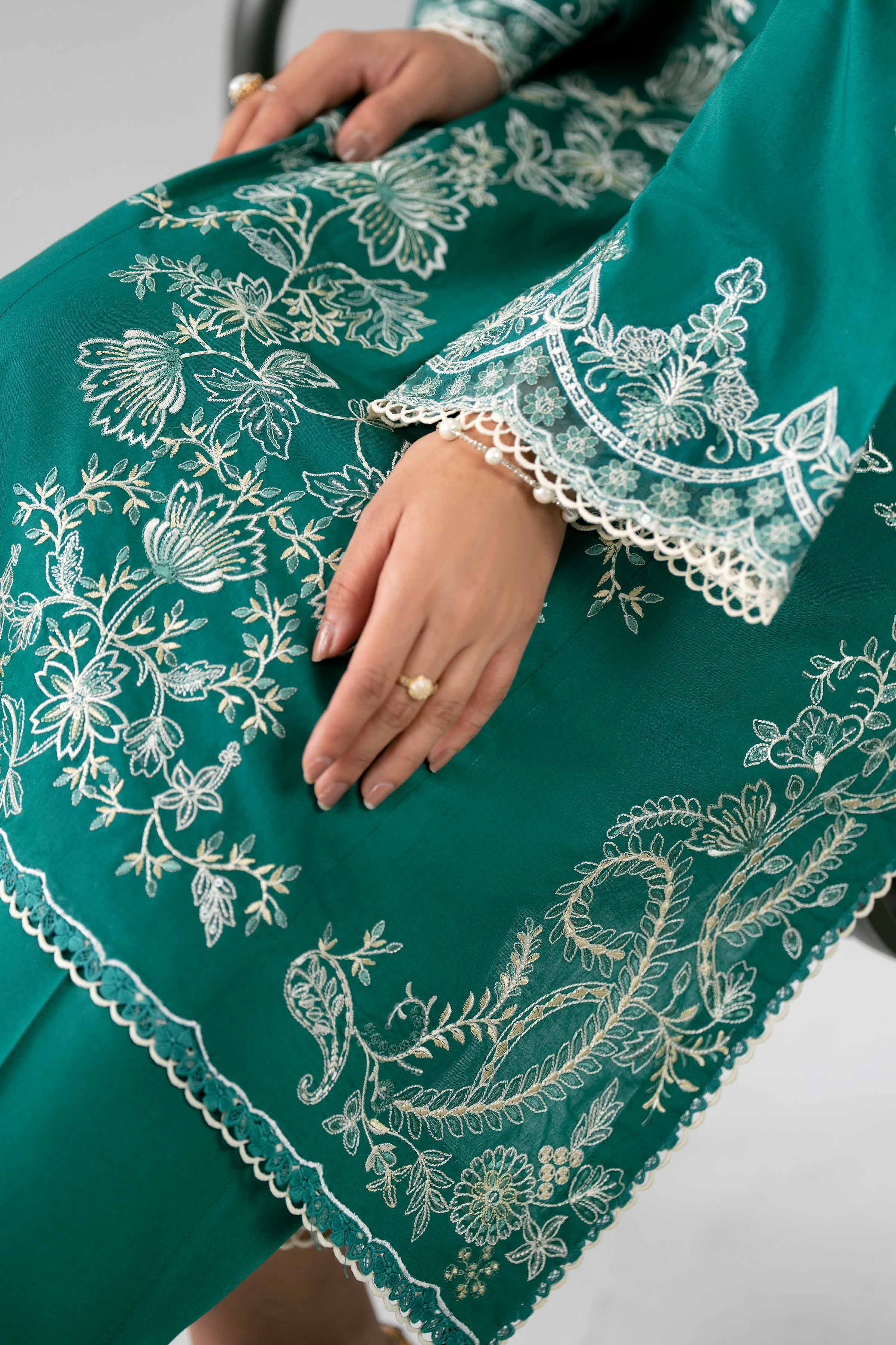 3 Piece - Digital Printed Embroidered Suit - 42601778