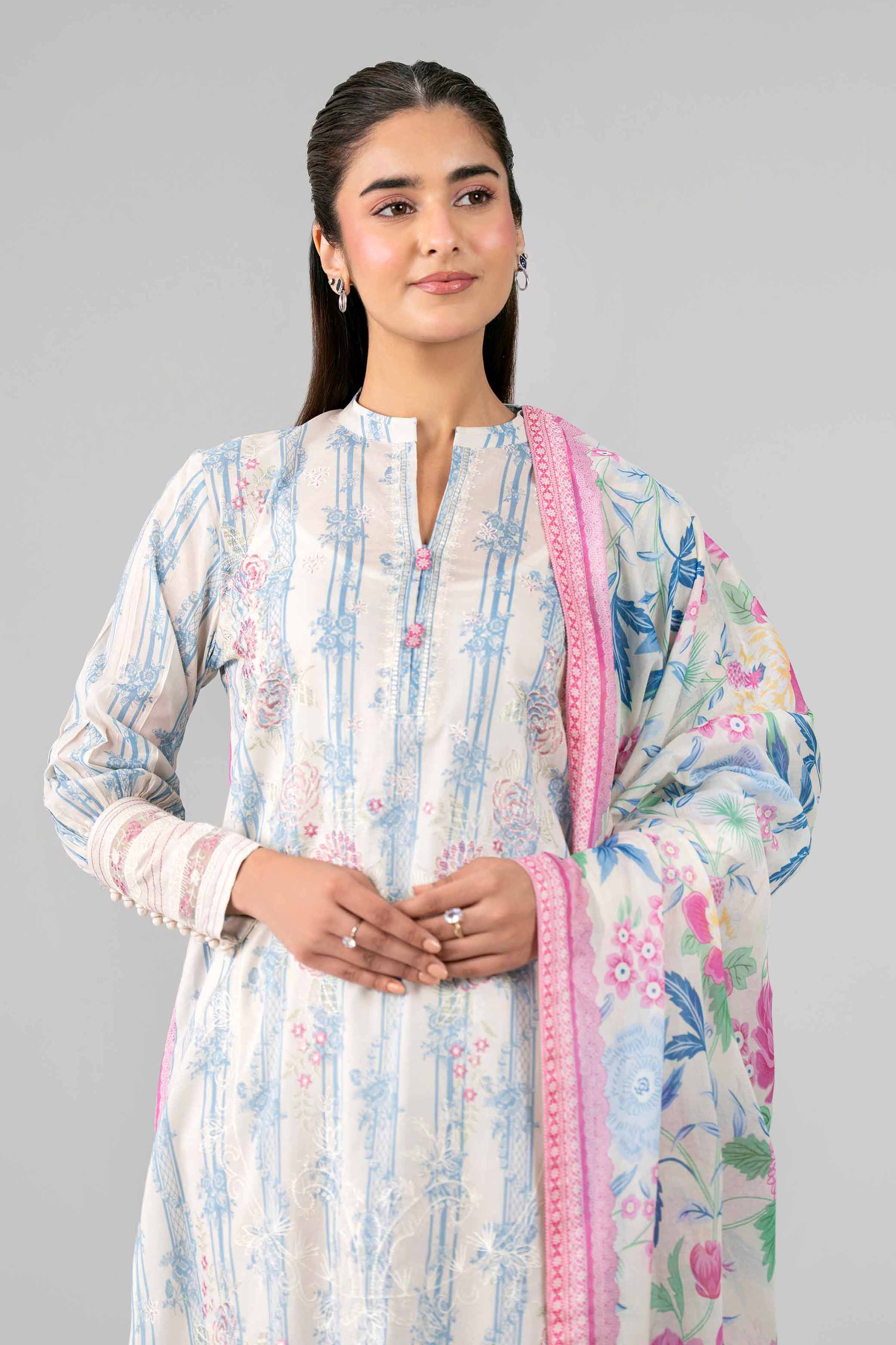 3 Piece - Printed Embroidered Suit - 42601783 for Women - Unstitched Collection | Nishat | Shop Online
