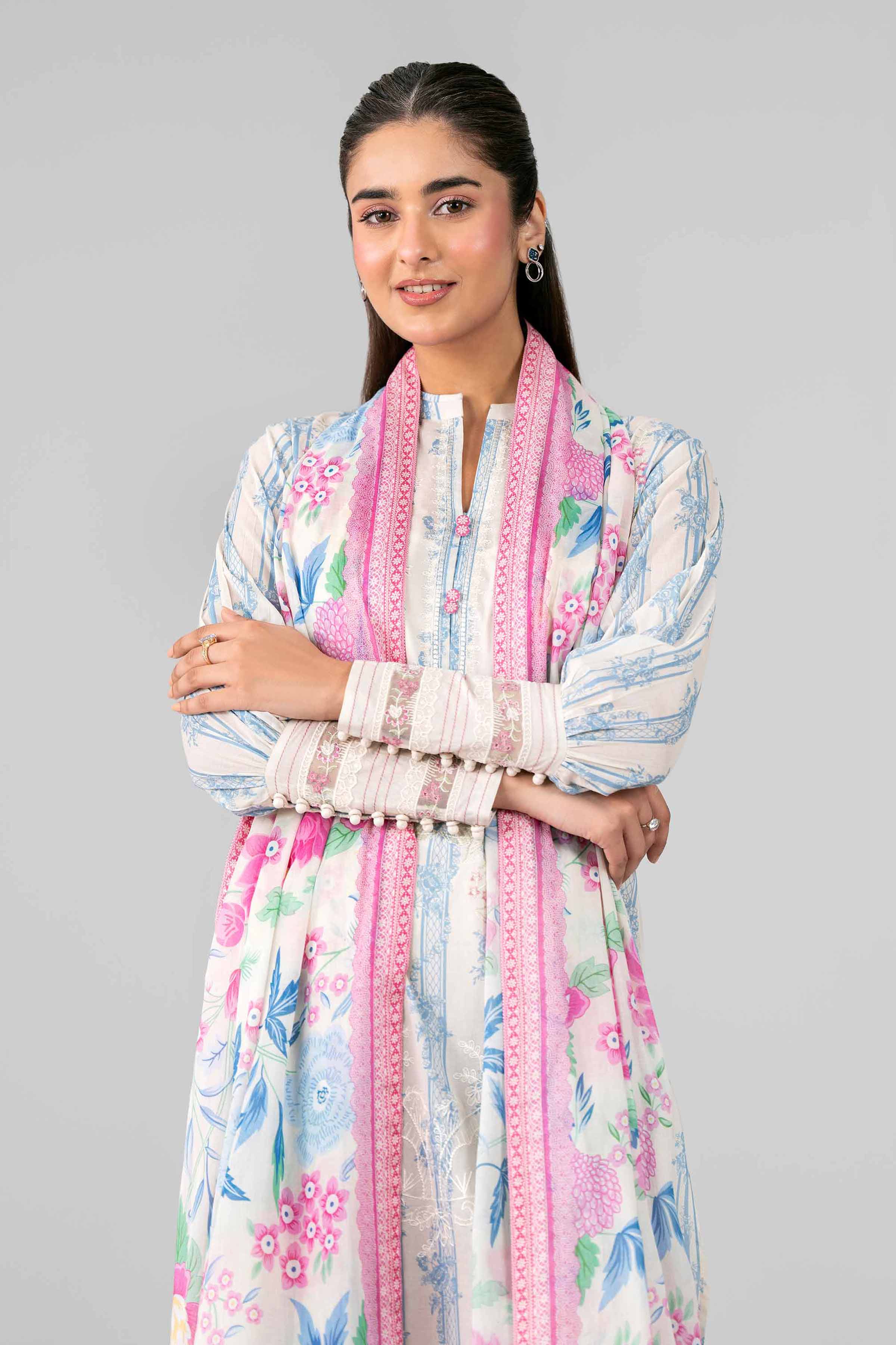 3 Piece - Printed Embroidered Suit - 42601783 for Women - Unstitched Collection | Nishat | Shop Online