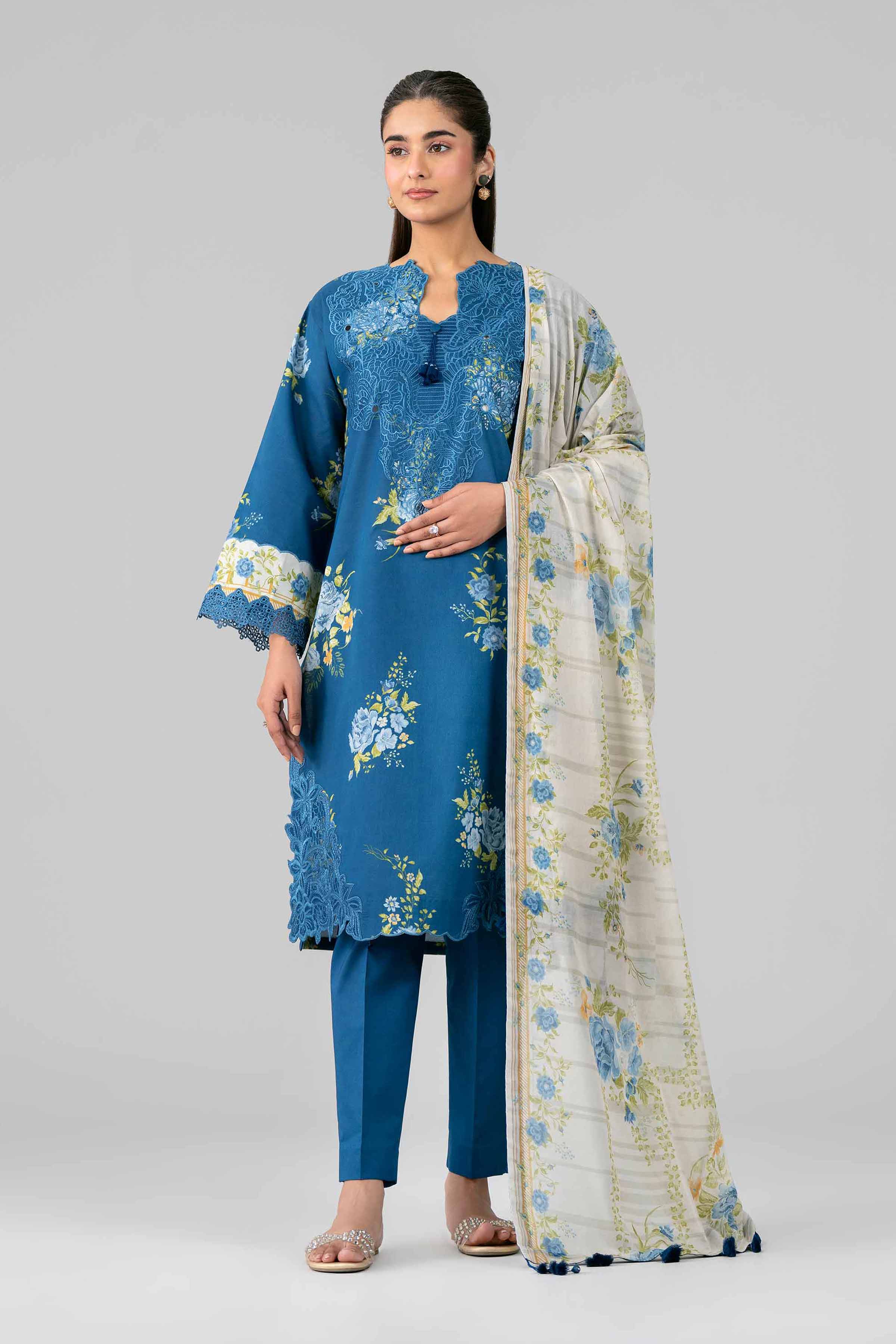 3 Piece - Printed Embroidered Suit - 42601786 for Women - Unstitched Collection | Nishat | Shop Online