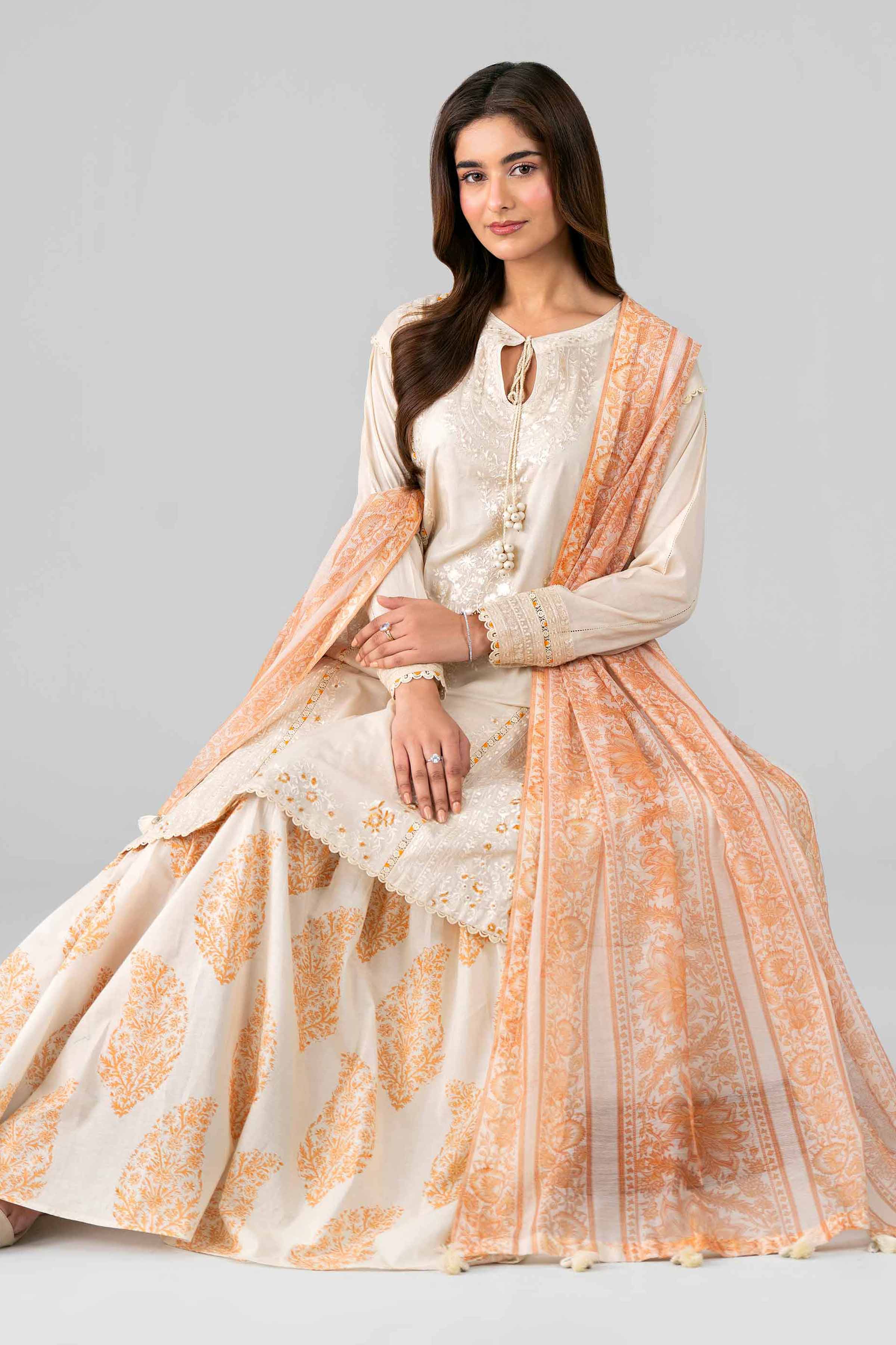 3 Piece - Printed Embroidered Suit - 42601789 for Women - Unstitched Collection | Nishat | Shop Online