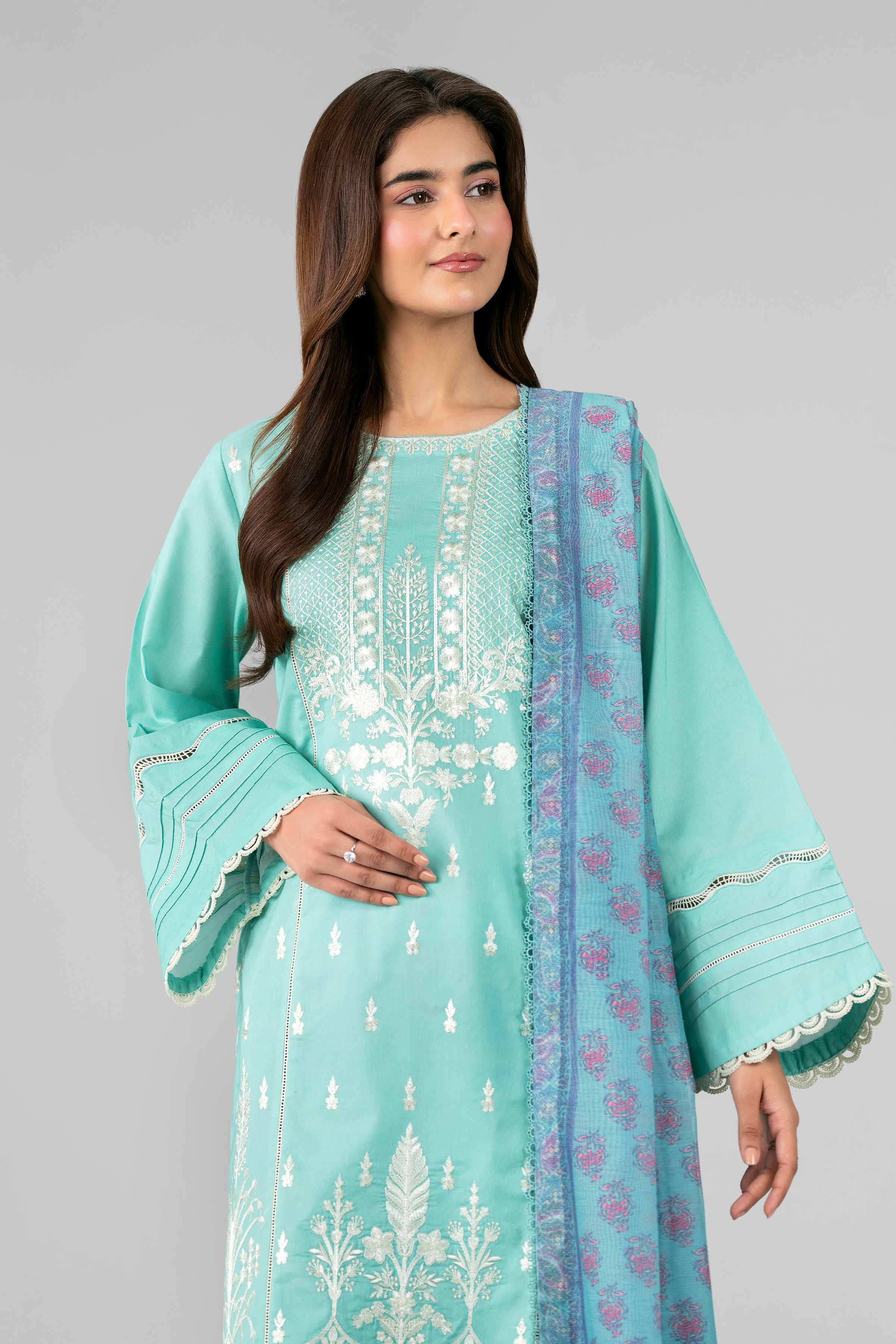3 Piece - Printed Embroidered Suit - 42601790 for Women - Unstitched Collection | Nishat | Shop Online