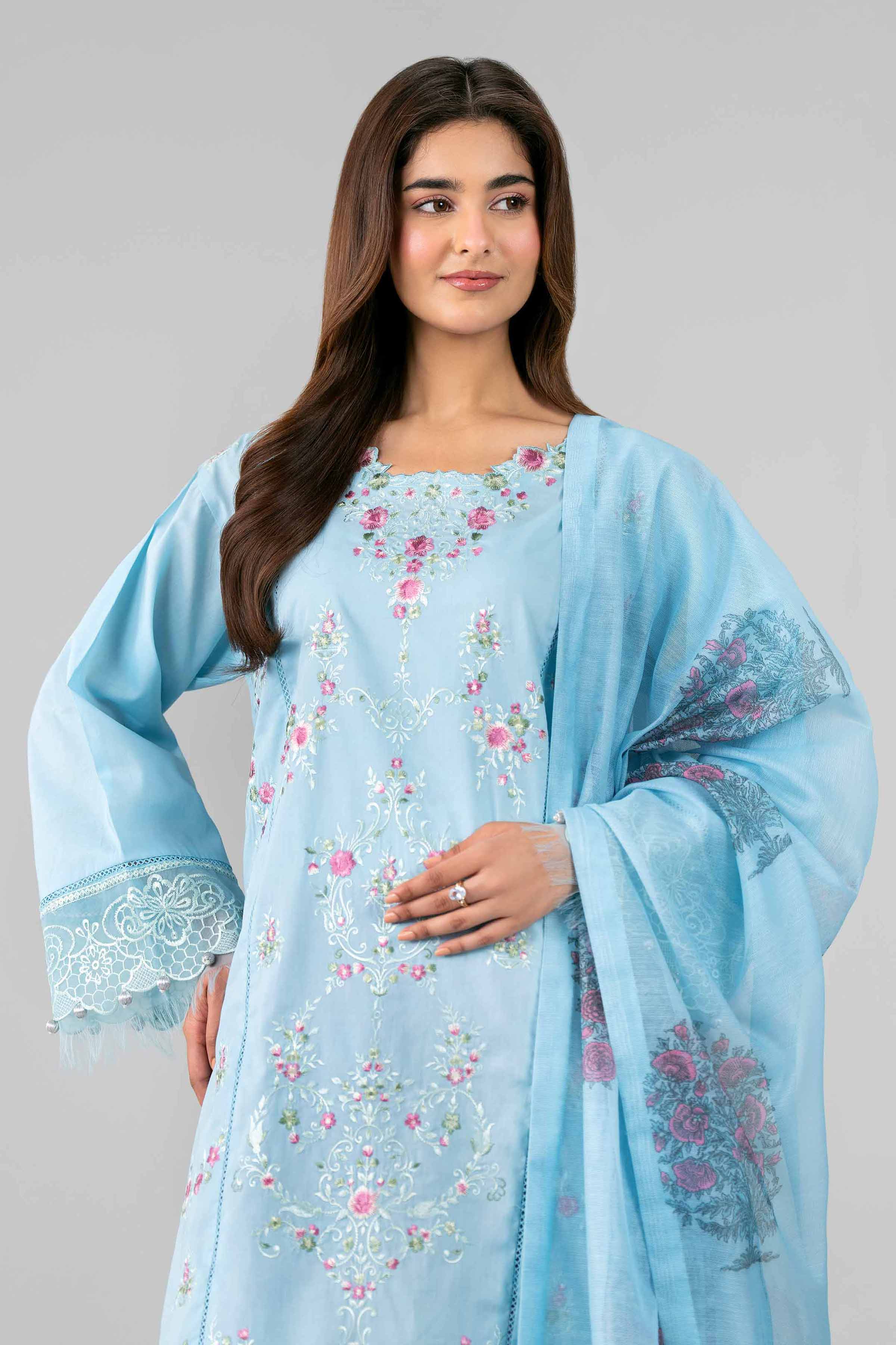 3 Piece - Printed Embroidered Suit - 42601791 for Women - Unstitched Collection | Nishat | Shop Online