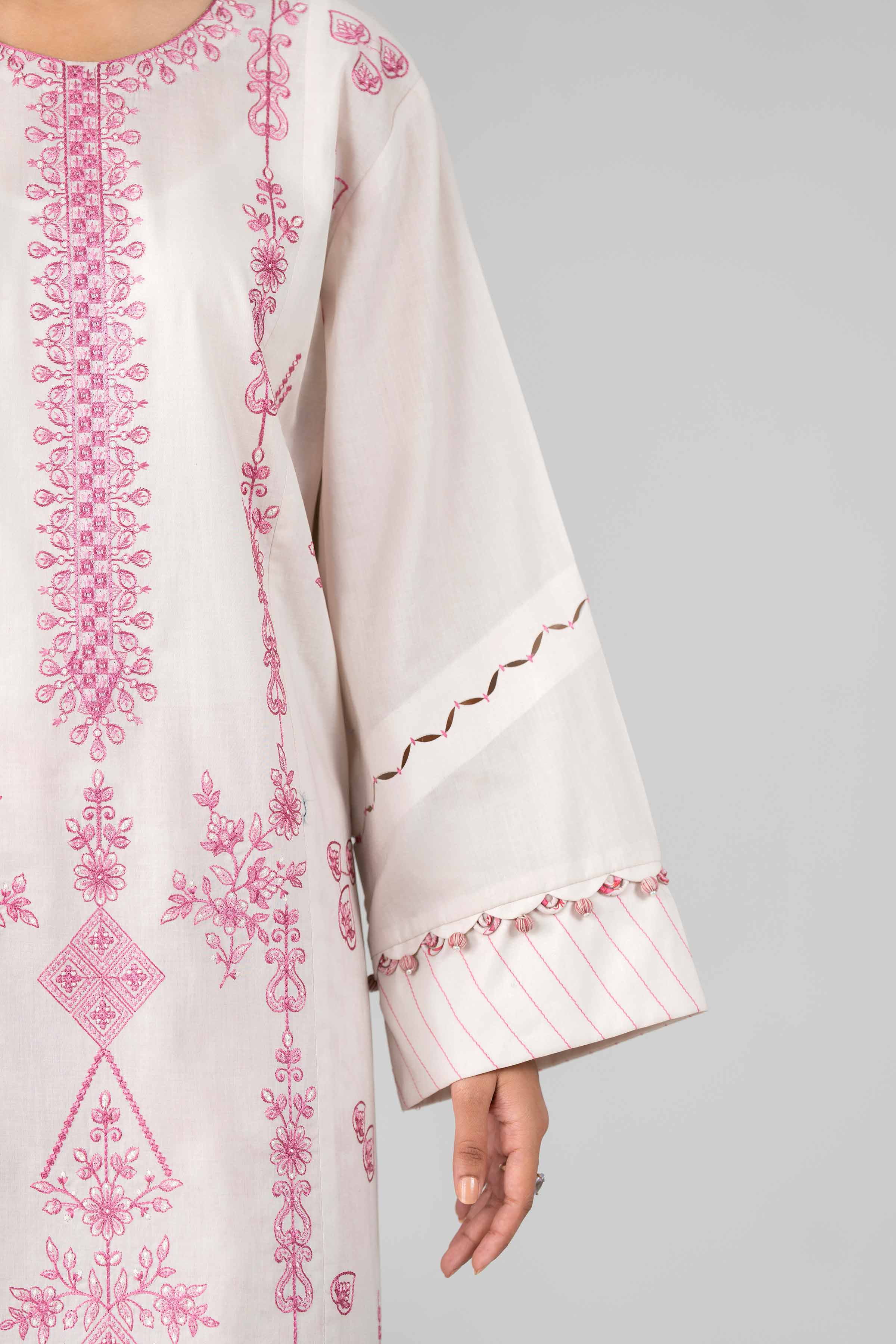 3 Piece - Printed Embroidered Suit - 42601792