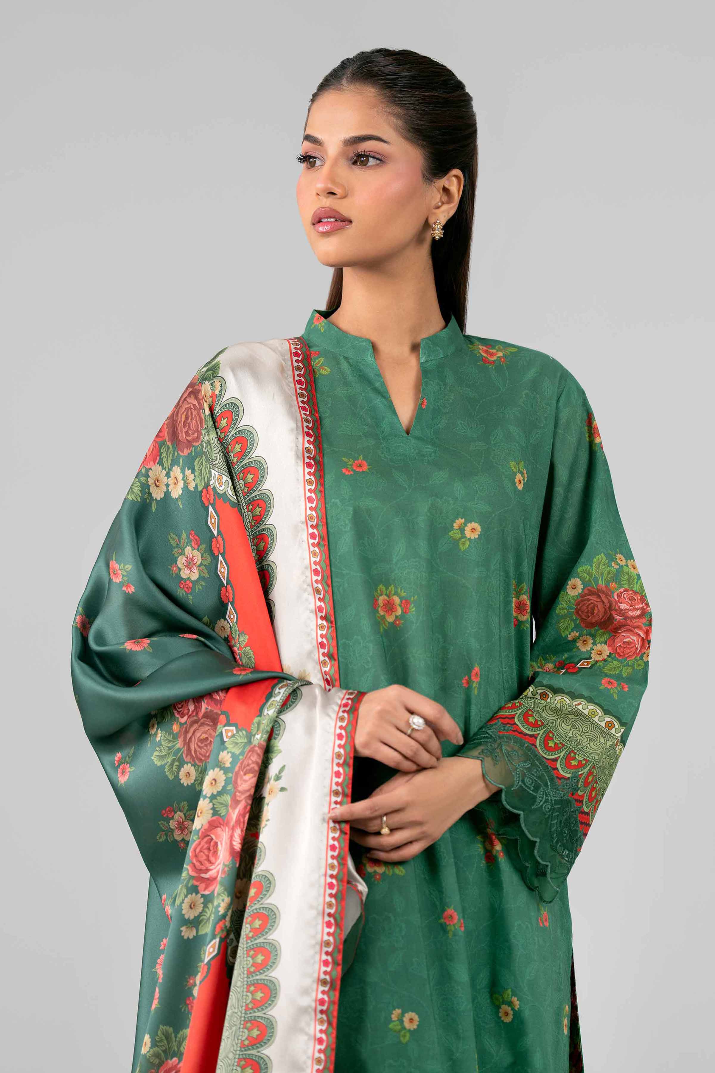 3 Piece - Digital Printed Embroidered Suit - 42601794 for Women - Unstitched Collection | Nishat | Shop Online