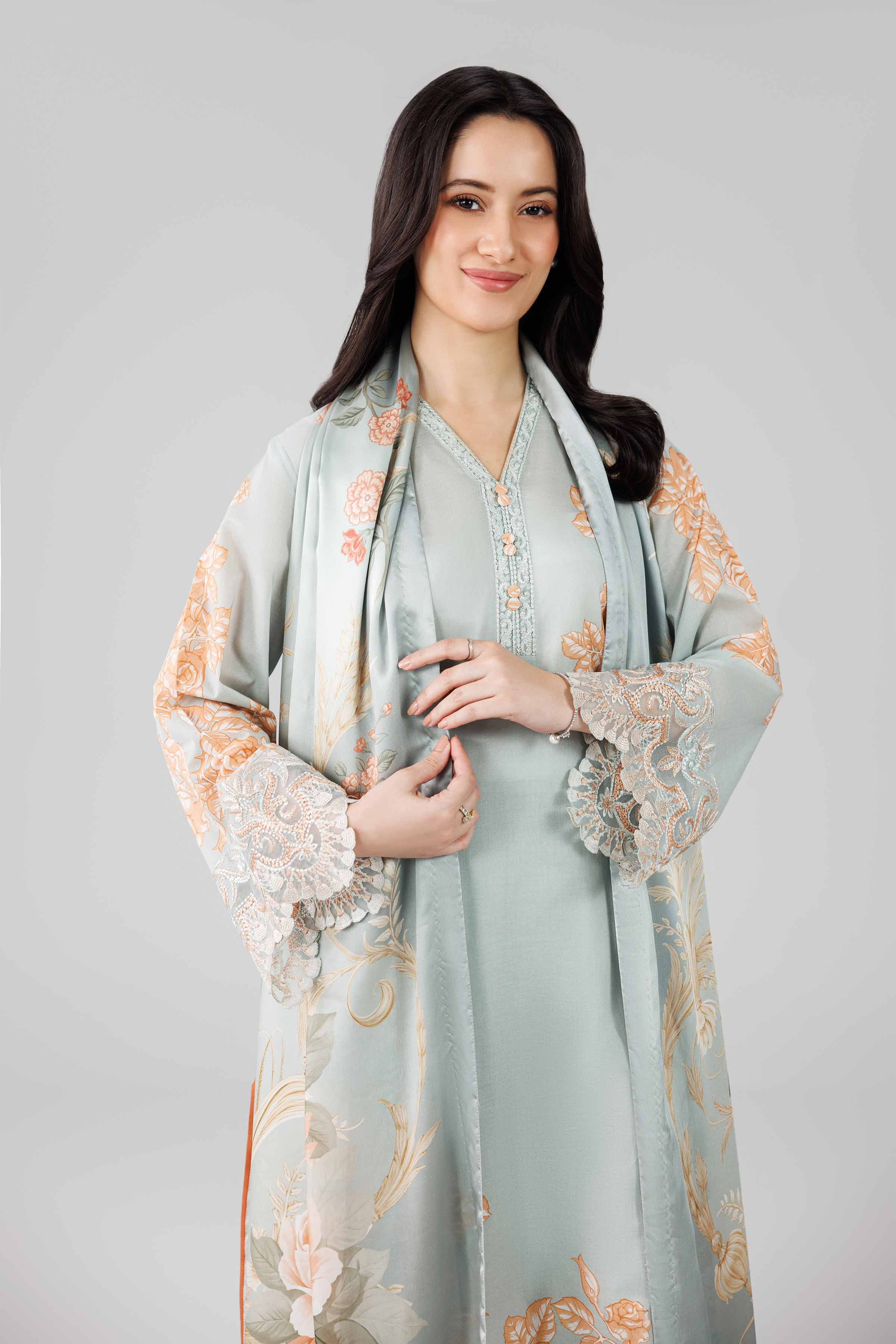 3 Piece - Digital Printed Embroidered Suit - 42601795 for Women - Unstitched Collection | Nishat | Shop Online
