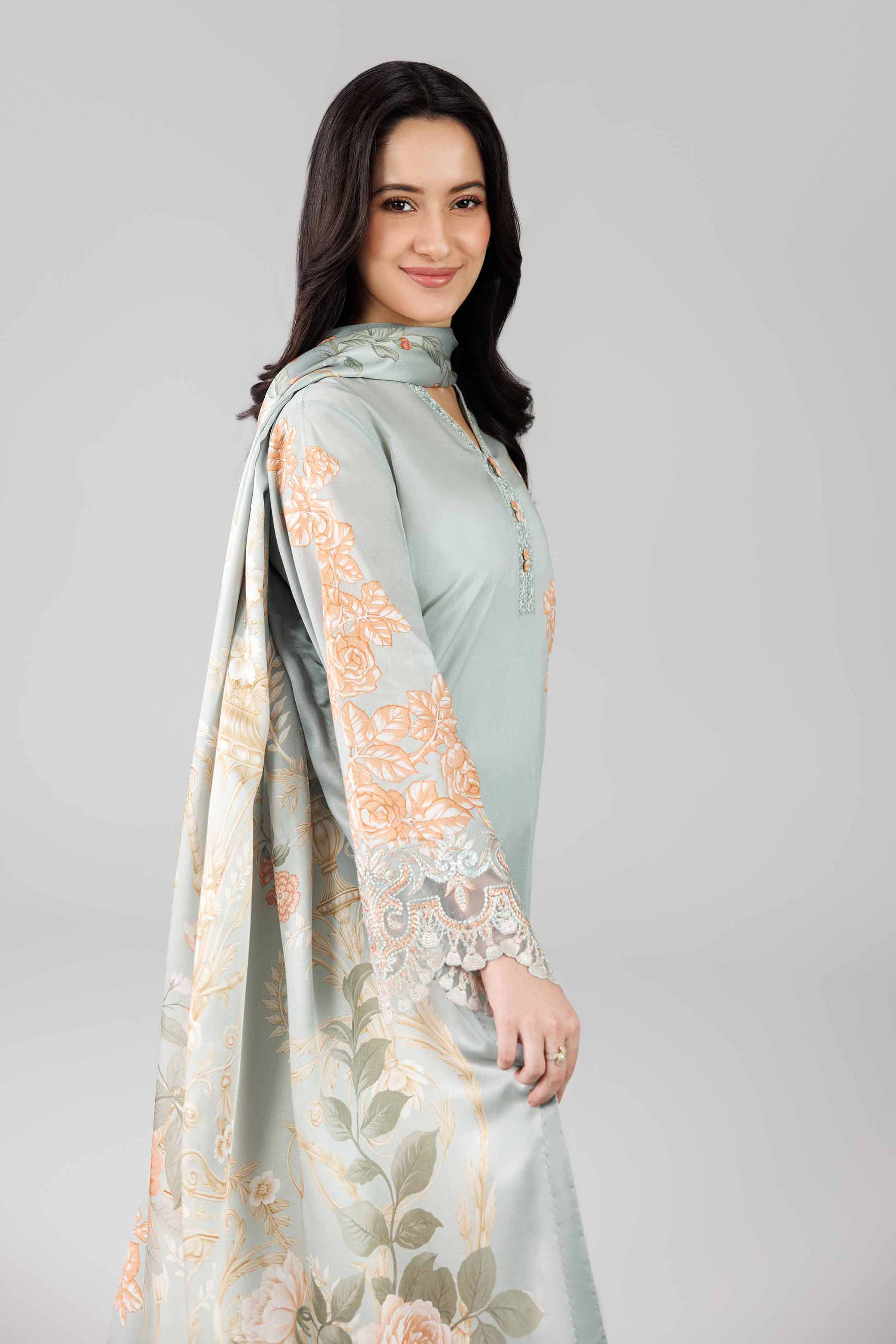 3 Piece - Digital Printed Embroidered Suit - 42601795 for Women - Unstitched Collection | Nishat | Shop Online
