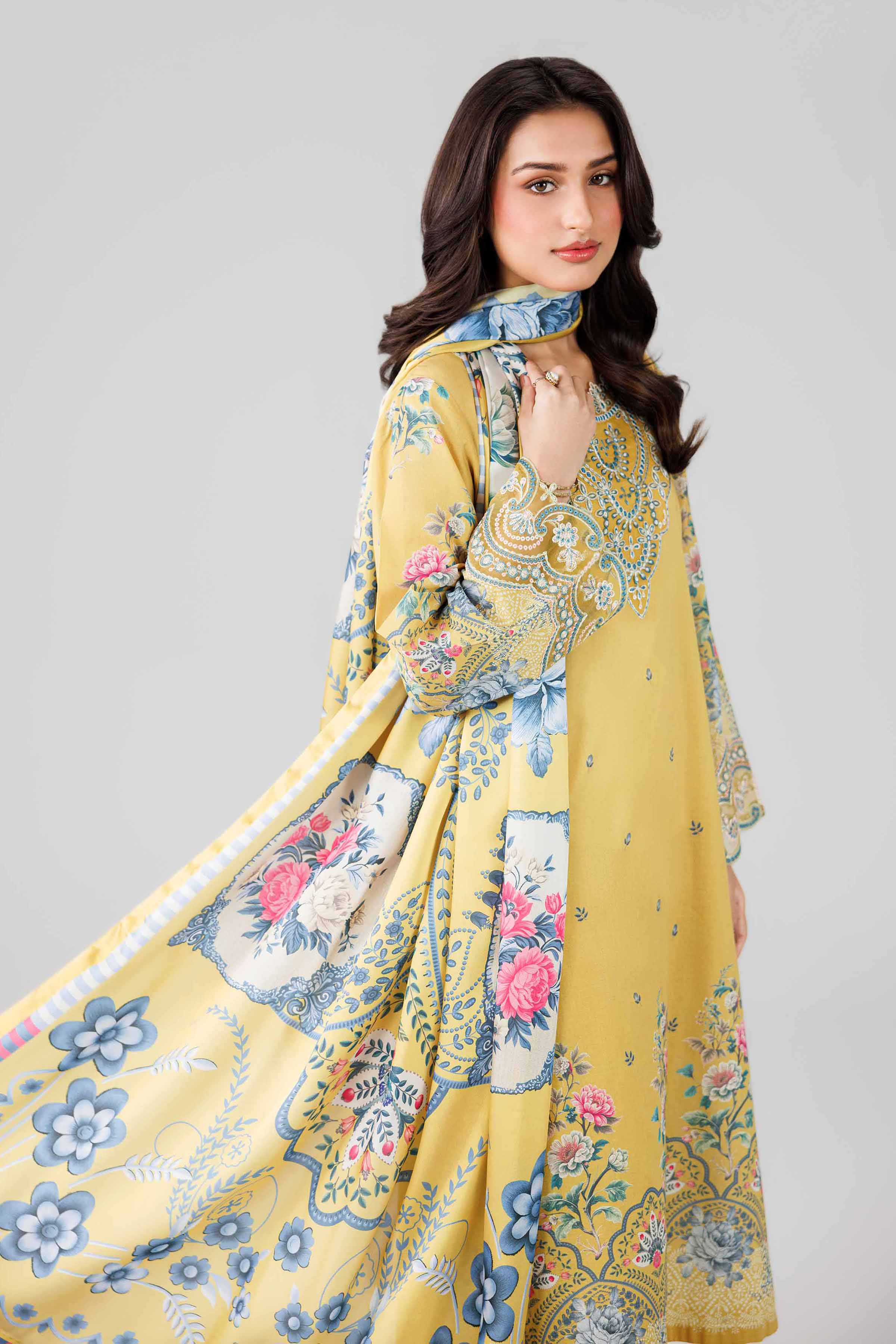 3 Piece - Digital Printed Embroidered Suit - 42601796 for Women - Unstitched Collection | Nishat | Shop Online