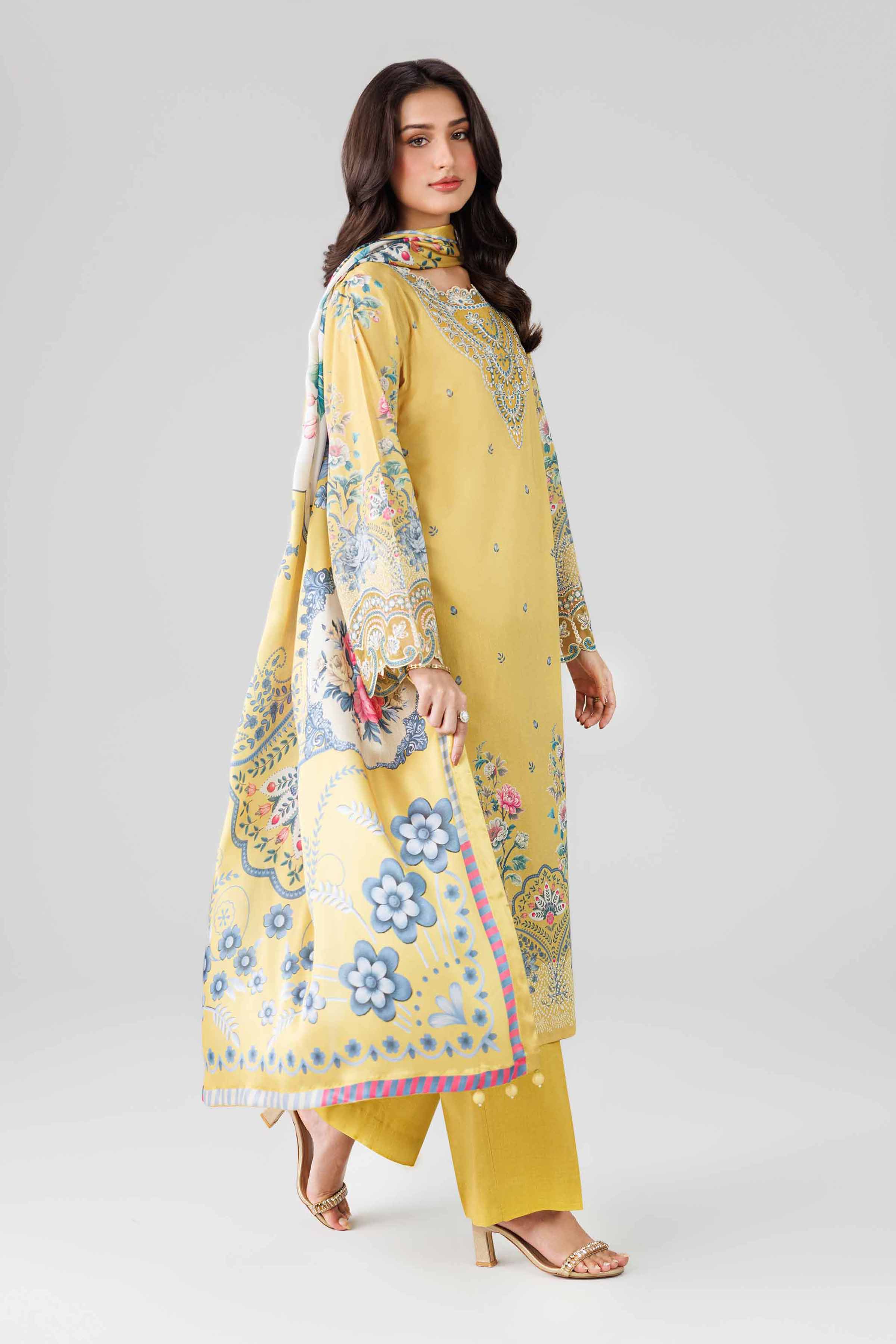 3 Piece - Digital Printed Embroidered Suit - 42601796 for Women - Unstitched Collection | Nishat | Shop Online