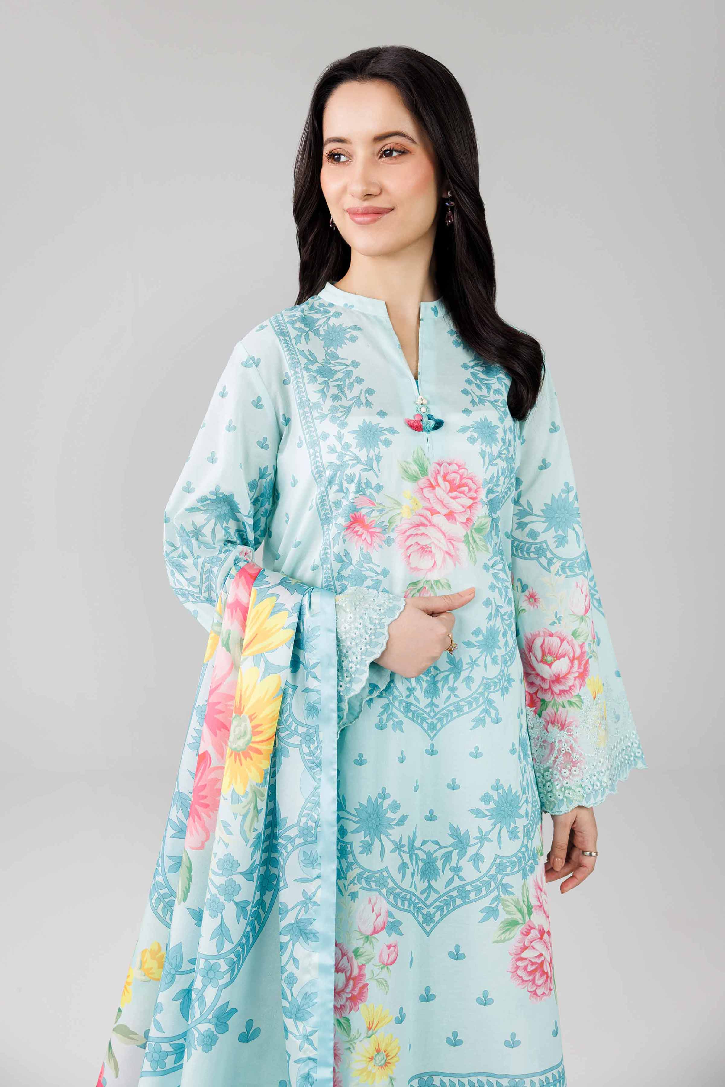 3 Piece - Digital Printed Embroidered Suit - 42601799 for Women - Unstitched Collection | Nishat | Shop Online