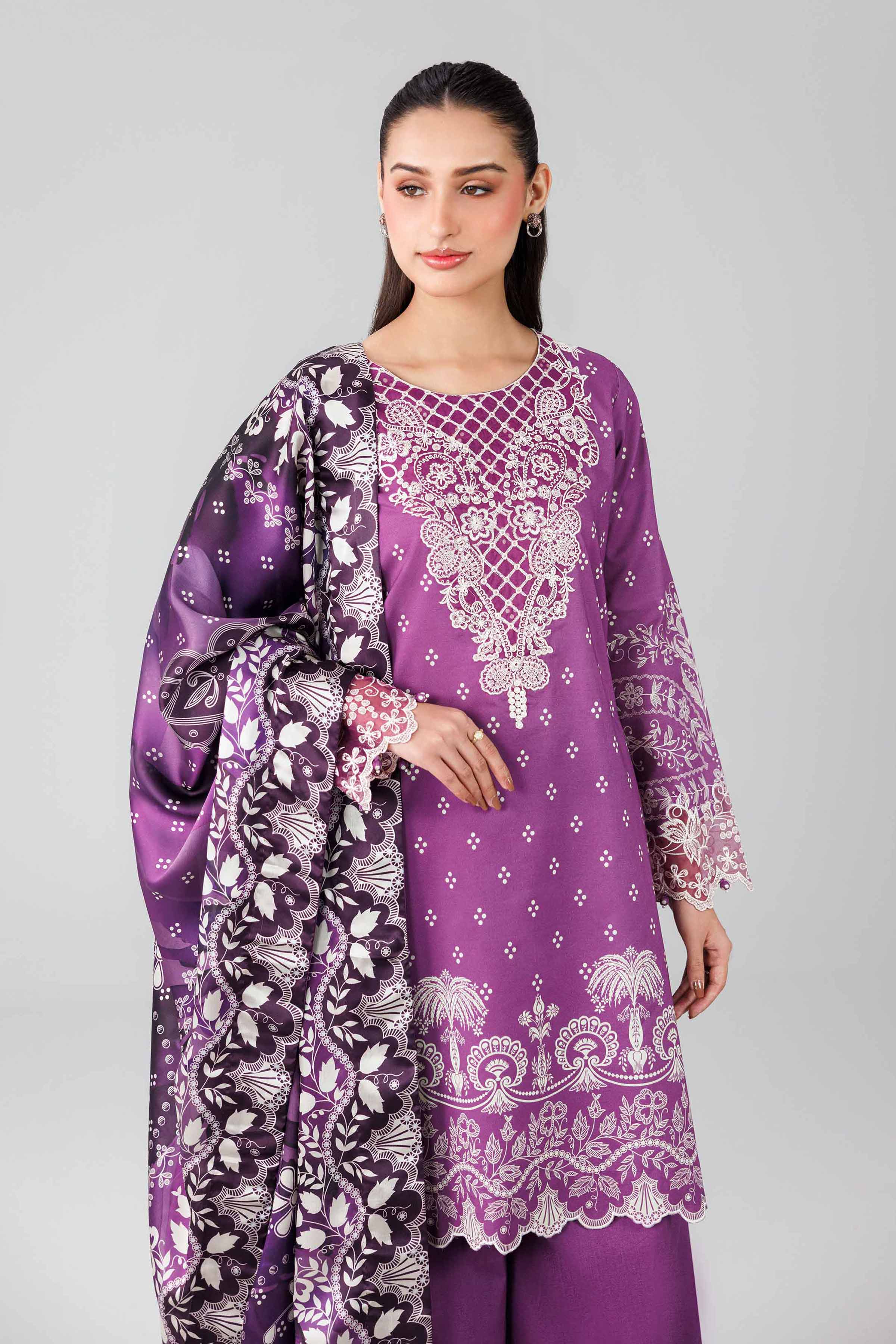 3 Piece - Digital Printed Embroidered Suit - 42601801 for Women - Unstitched Collection | Nishat | Shop Online