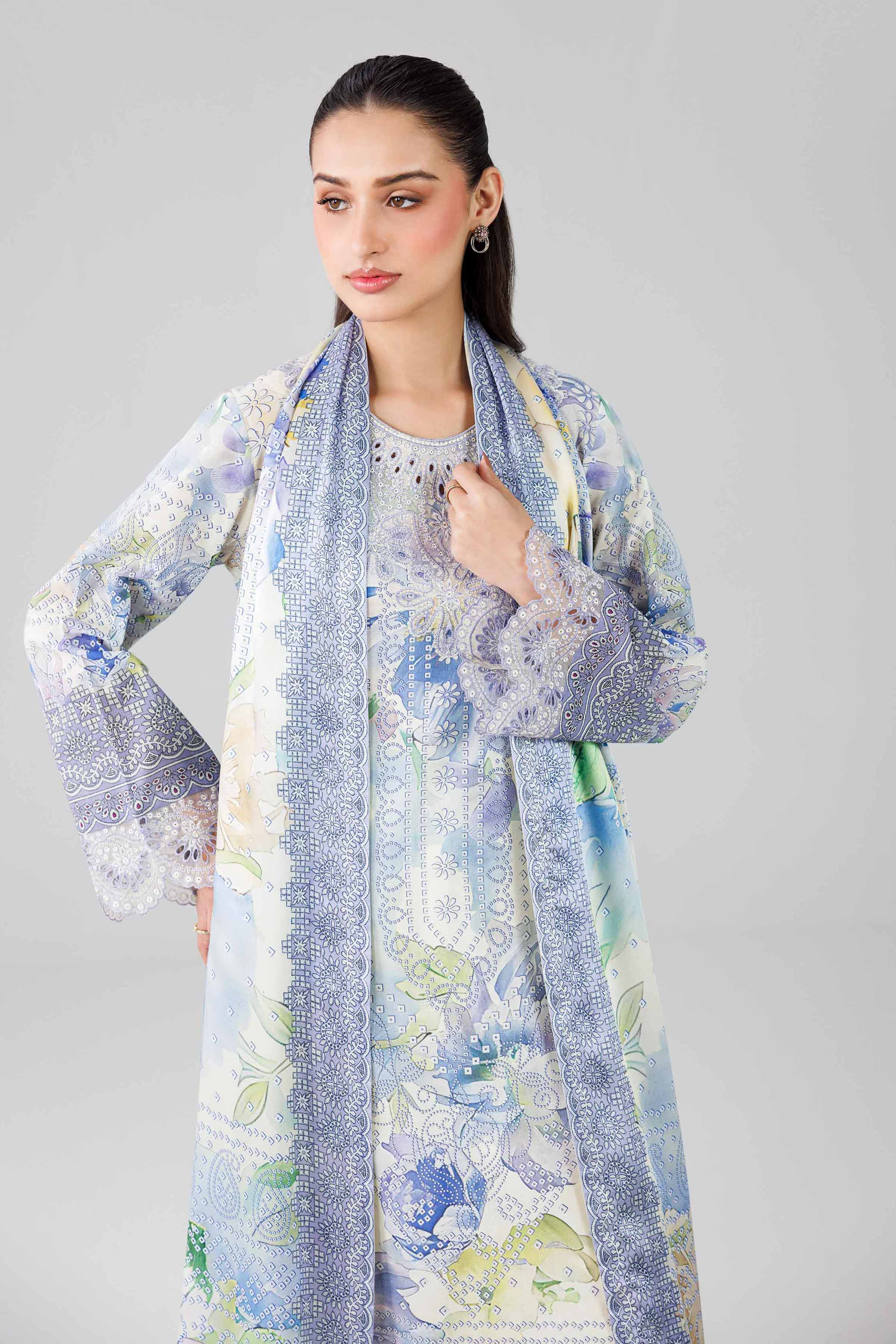 3 Piece - Digital Printed Embroidered Suit - 42601802 for Women - Unstitched Collection | Nishat | Shop Online
