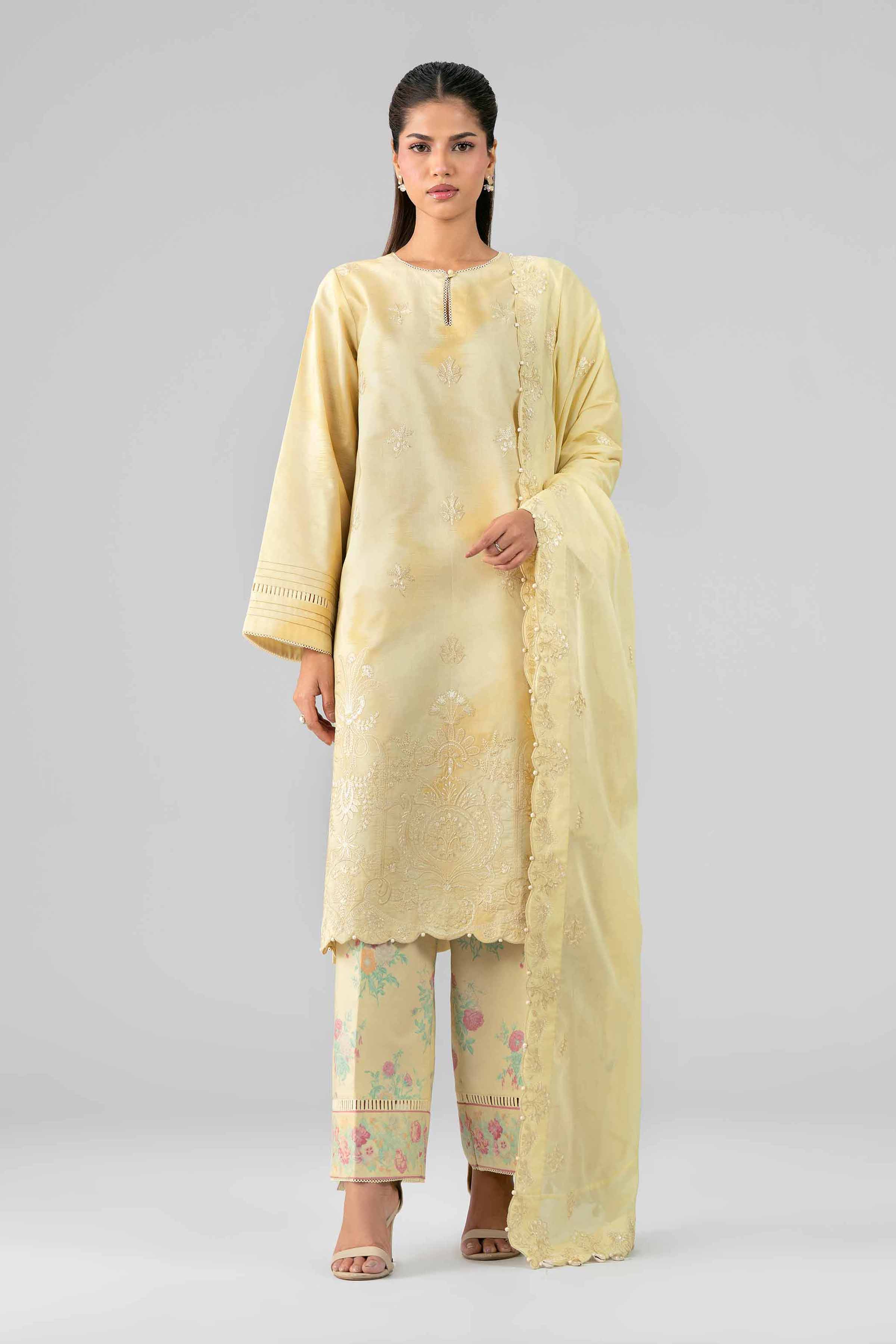 3 Piece - Printed Embroidered Suit - 42601808 for Women - Unstitched Collection | Nishat | Shop Online