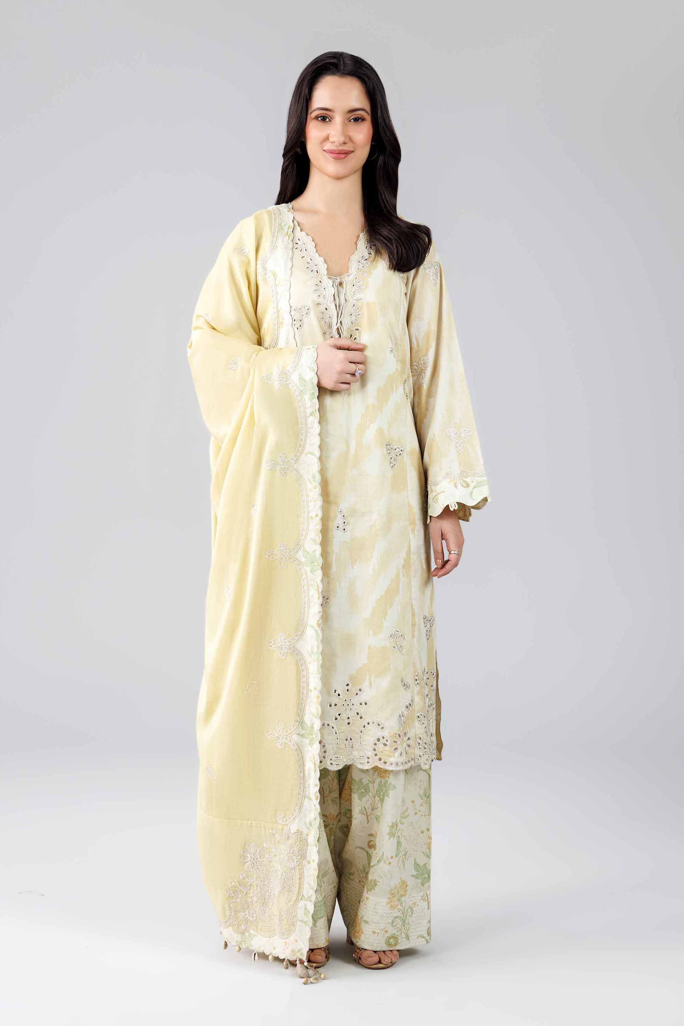 3 Piece - Printed Embroidered Suit - 42601809 for Women - Unstitched Collection | Nishat | Shop Online