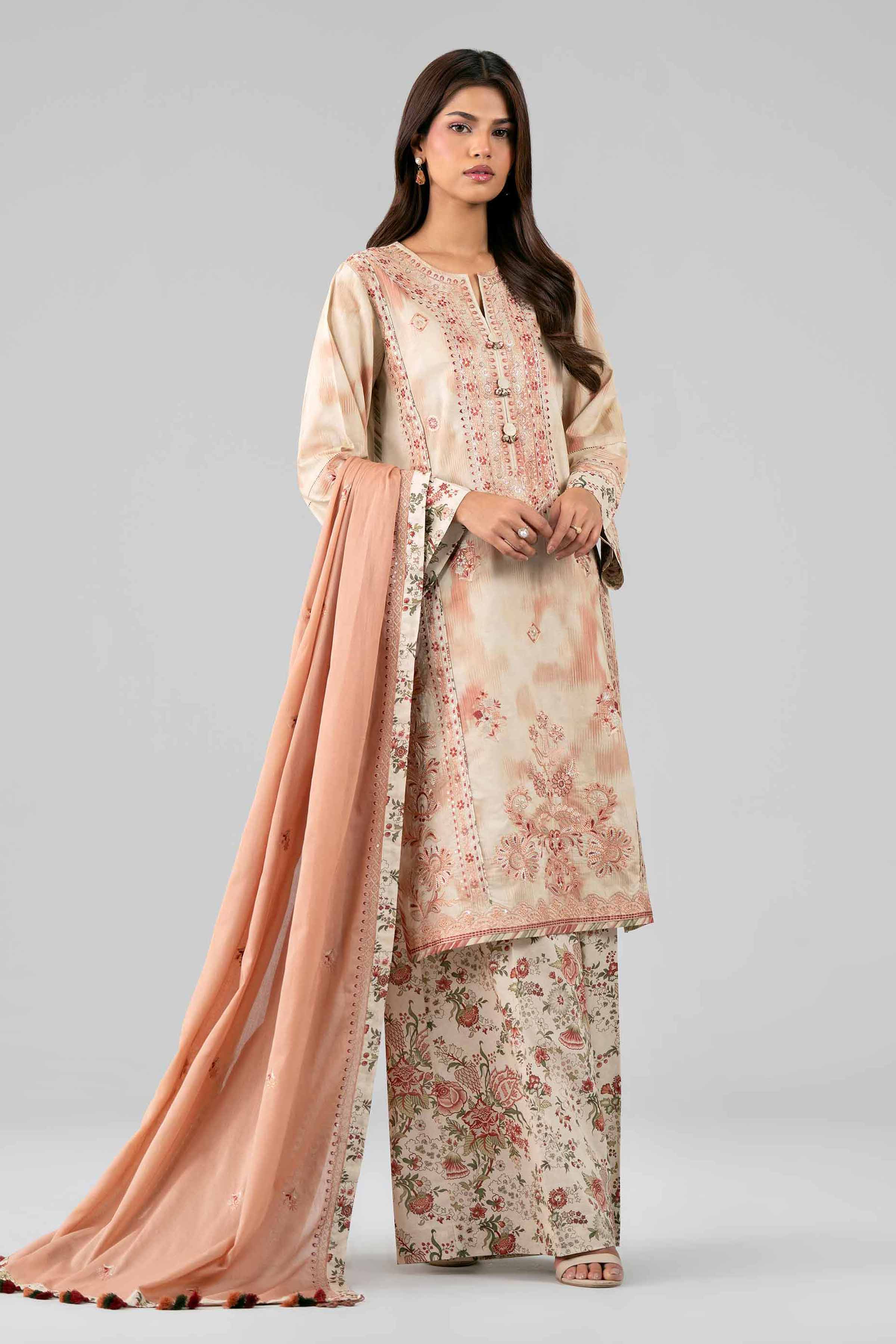 3 Piece - Printed Embroidered Suit - 42601811 for Women - Unstitched Collection | Nishat | Shop Online