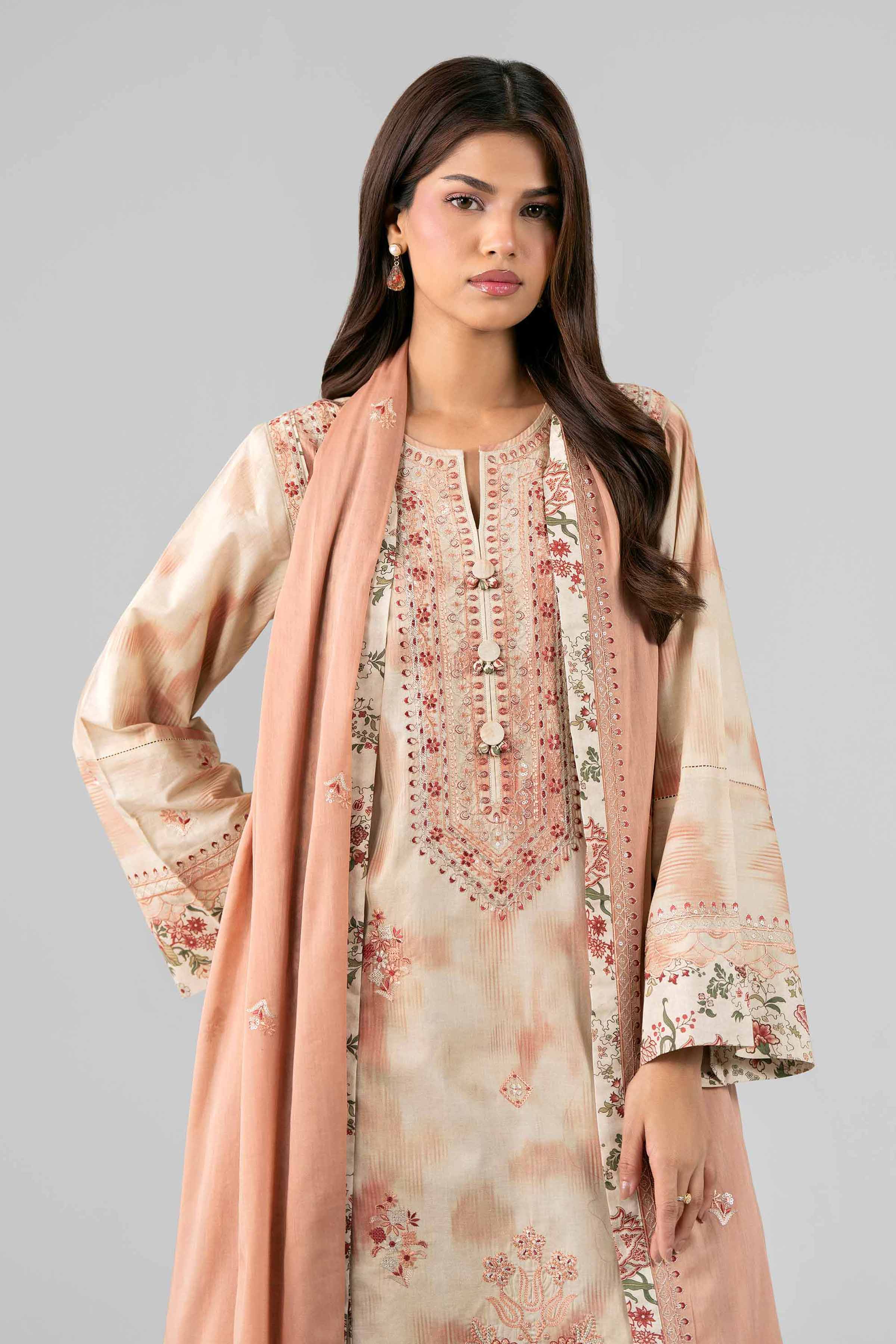 3 Piece - Printed Embroidered Suit - 42601811 for Women - Unstitched Collection | Nishat | Shop Online