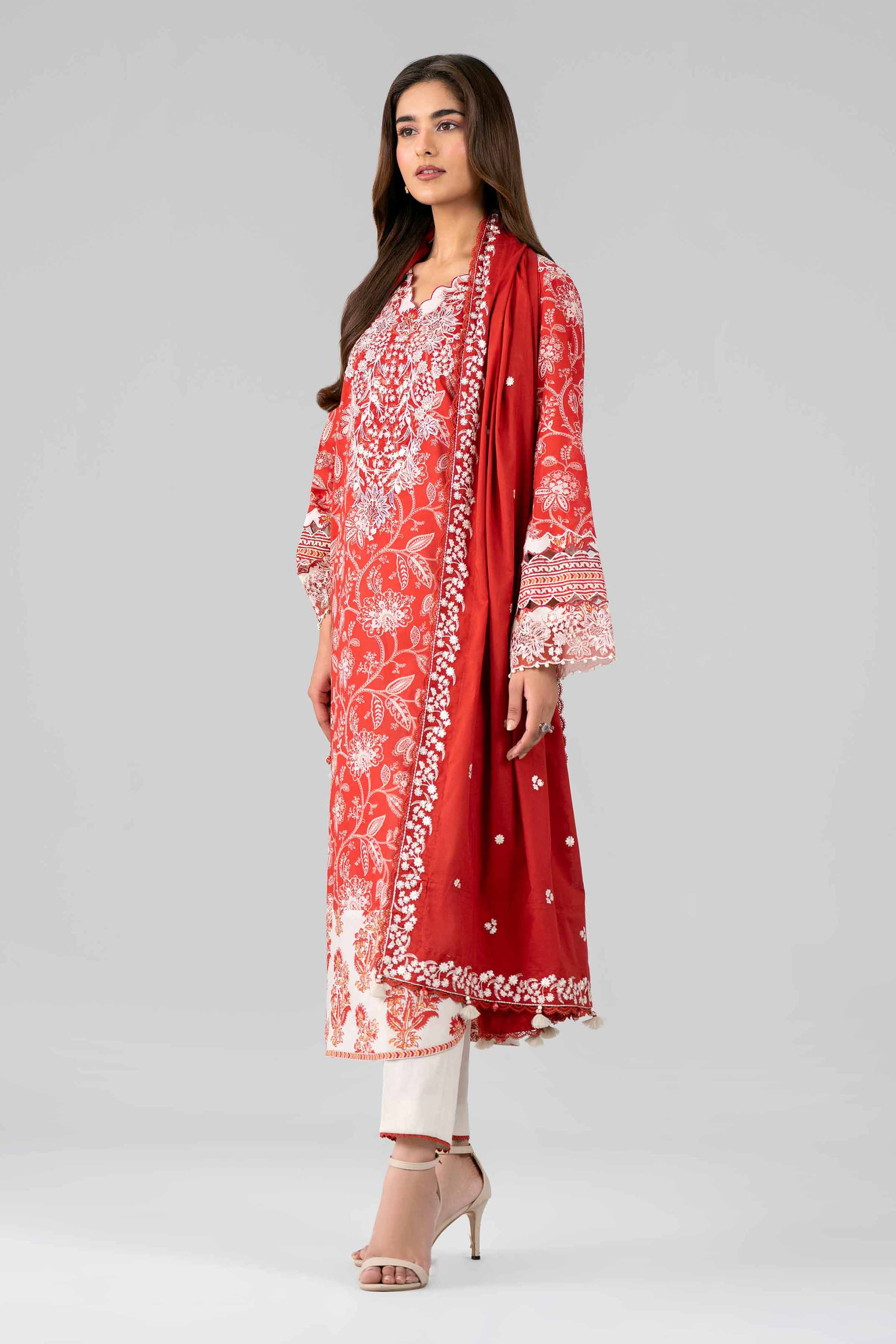 3 Piece - Printed Embroidered Suit - 42601815 for Women - Unstitched Collection | Nishat | Shop Online
