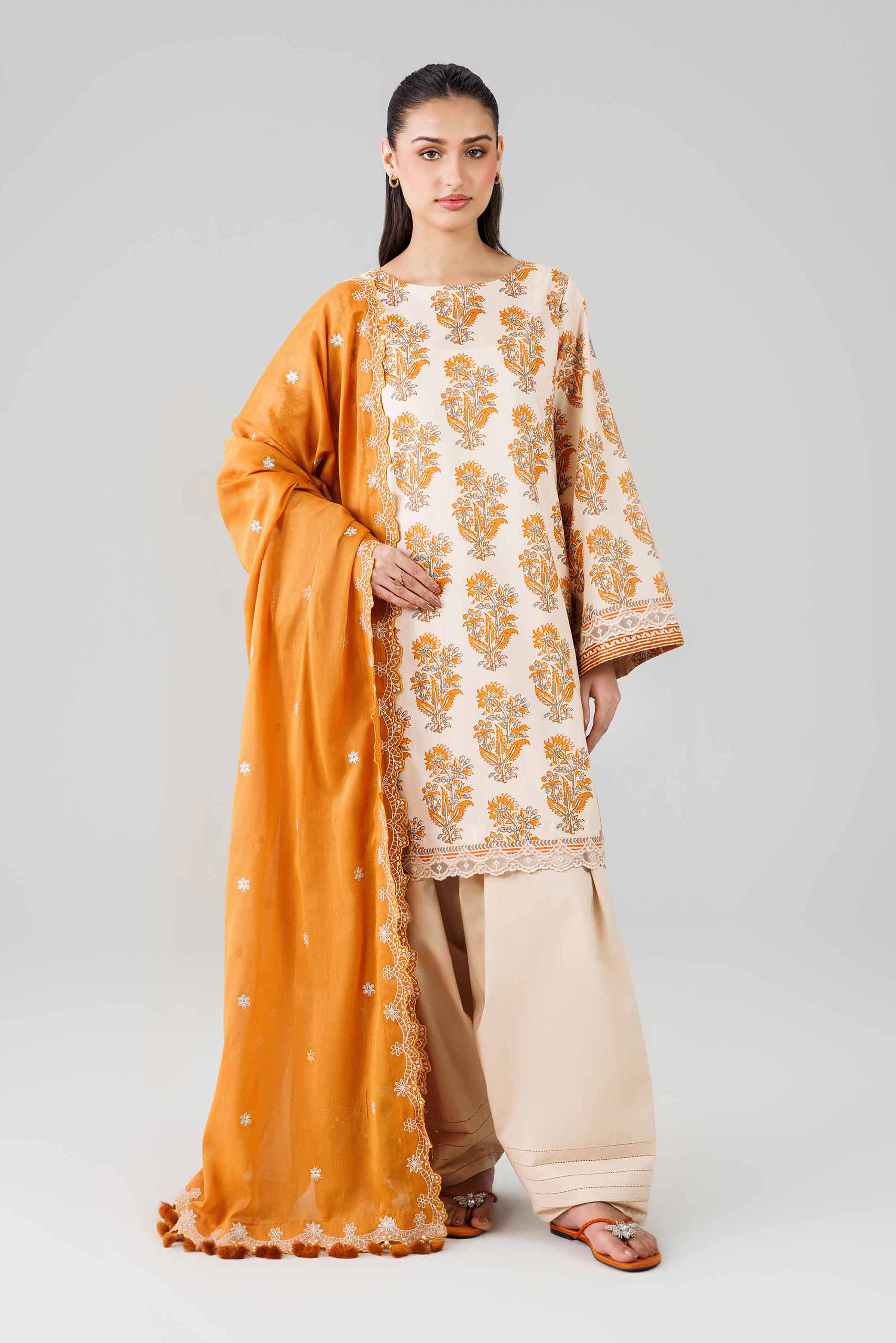 3 Piece - Printed Embroidered Suit - 42601822 for Women - Unstitched Collection | Nishat | Shop Online