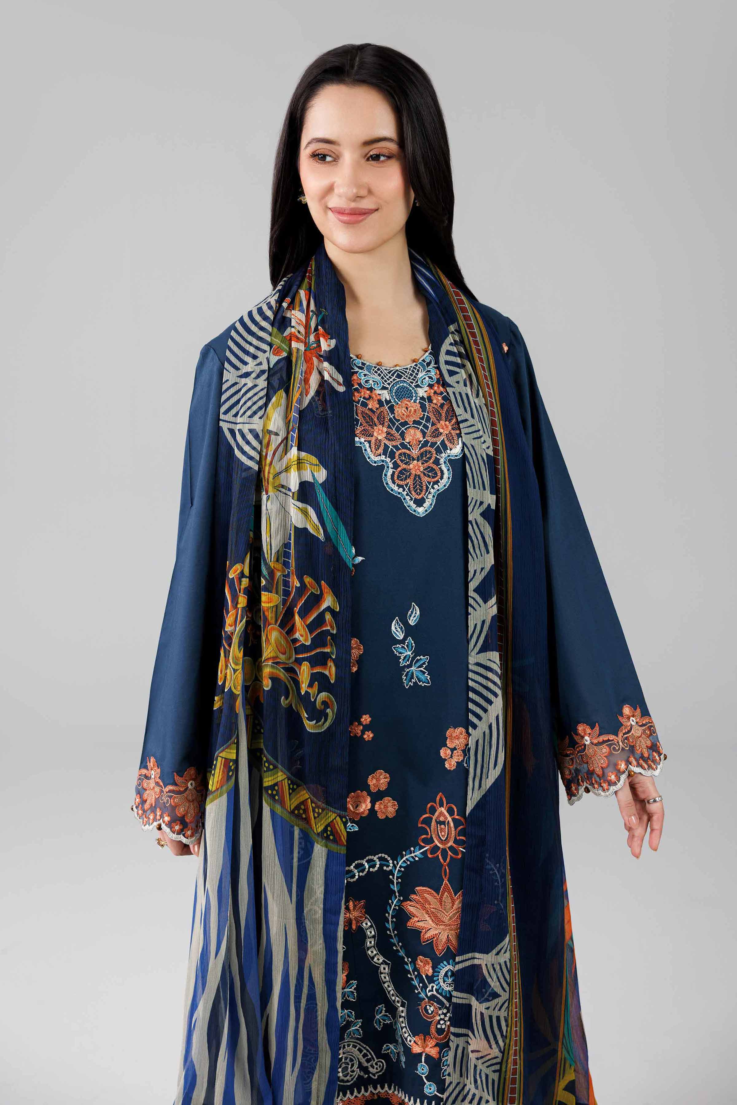 3 Piece - Digital Printed Embroidered Suit - 42601826 for Women - Unstitched Collection | Nishat | Shop Online