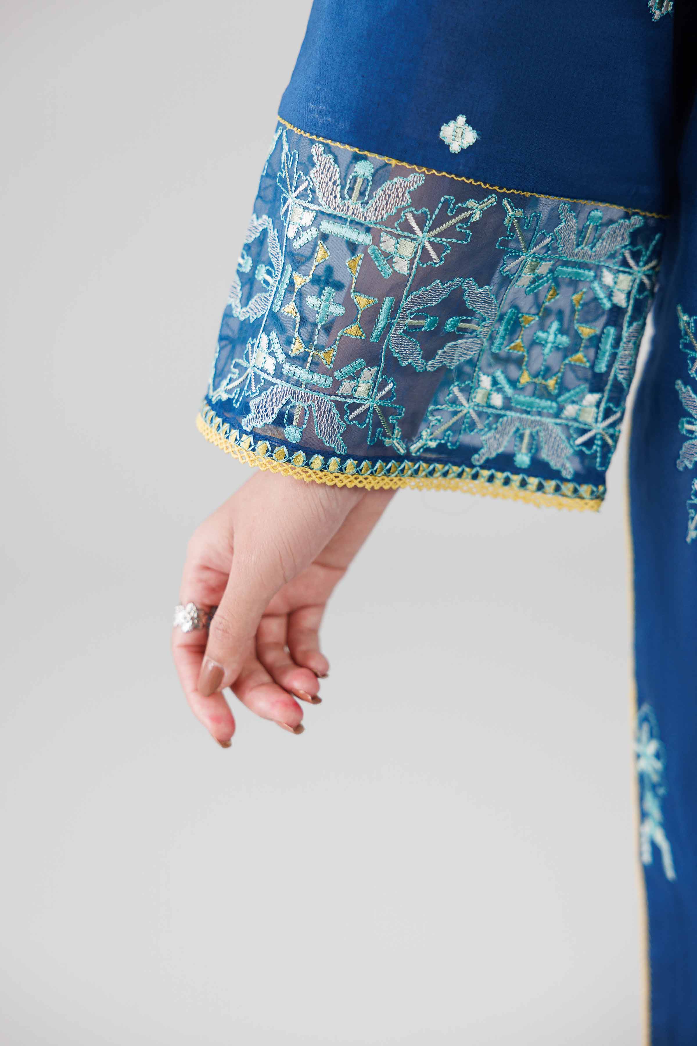 3 Piece - Digital Printed Embroidered Suit - 42601829