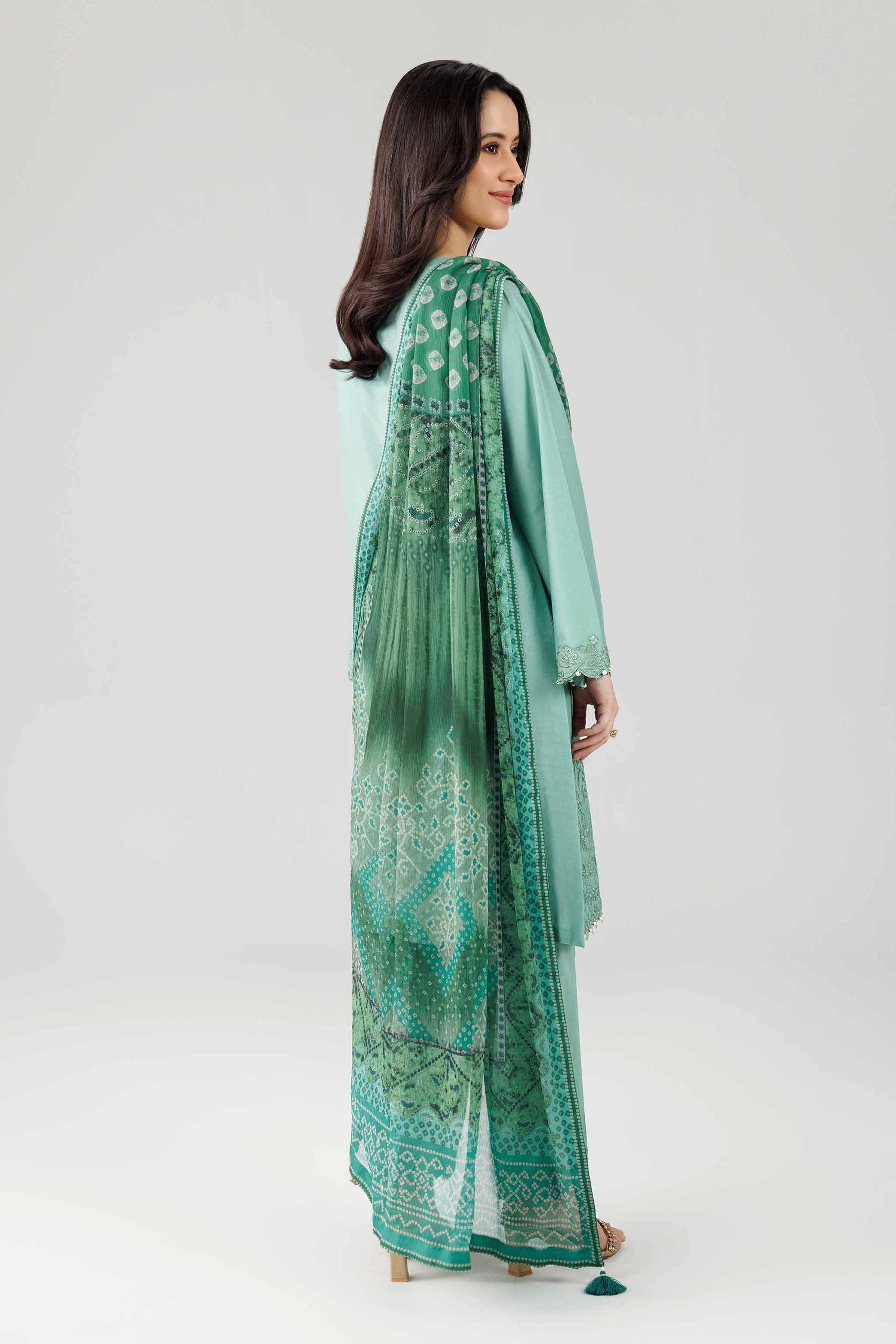 3 Piece - Digital Printed Embroidered Suit - 42601830 for Women - Unstitched Collection | Nishat | Shop Online