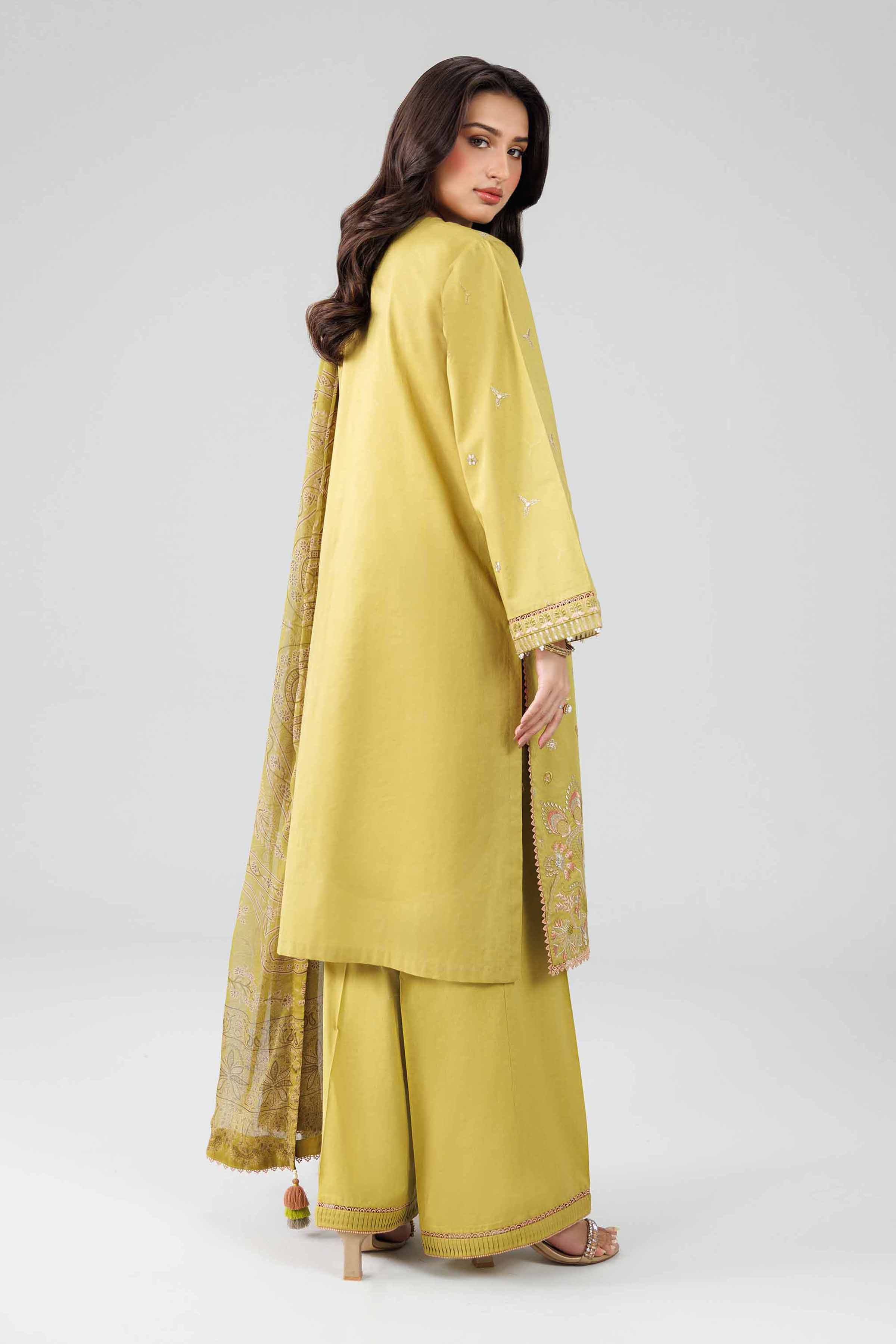 3 Piece - Digital Printed Embroidered Suit - 42601832