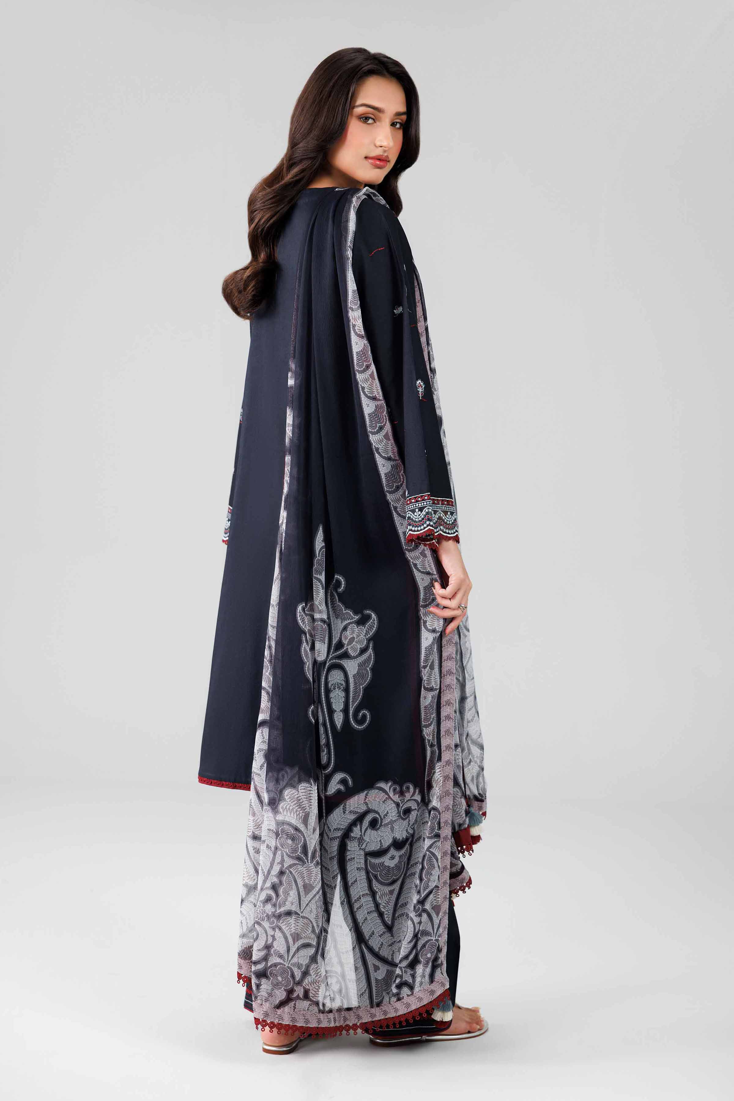 3 Piece - Digital Printed Embroidered Suit - 42601833