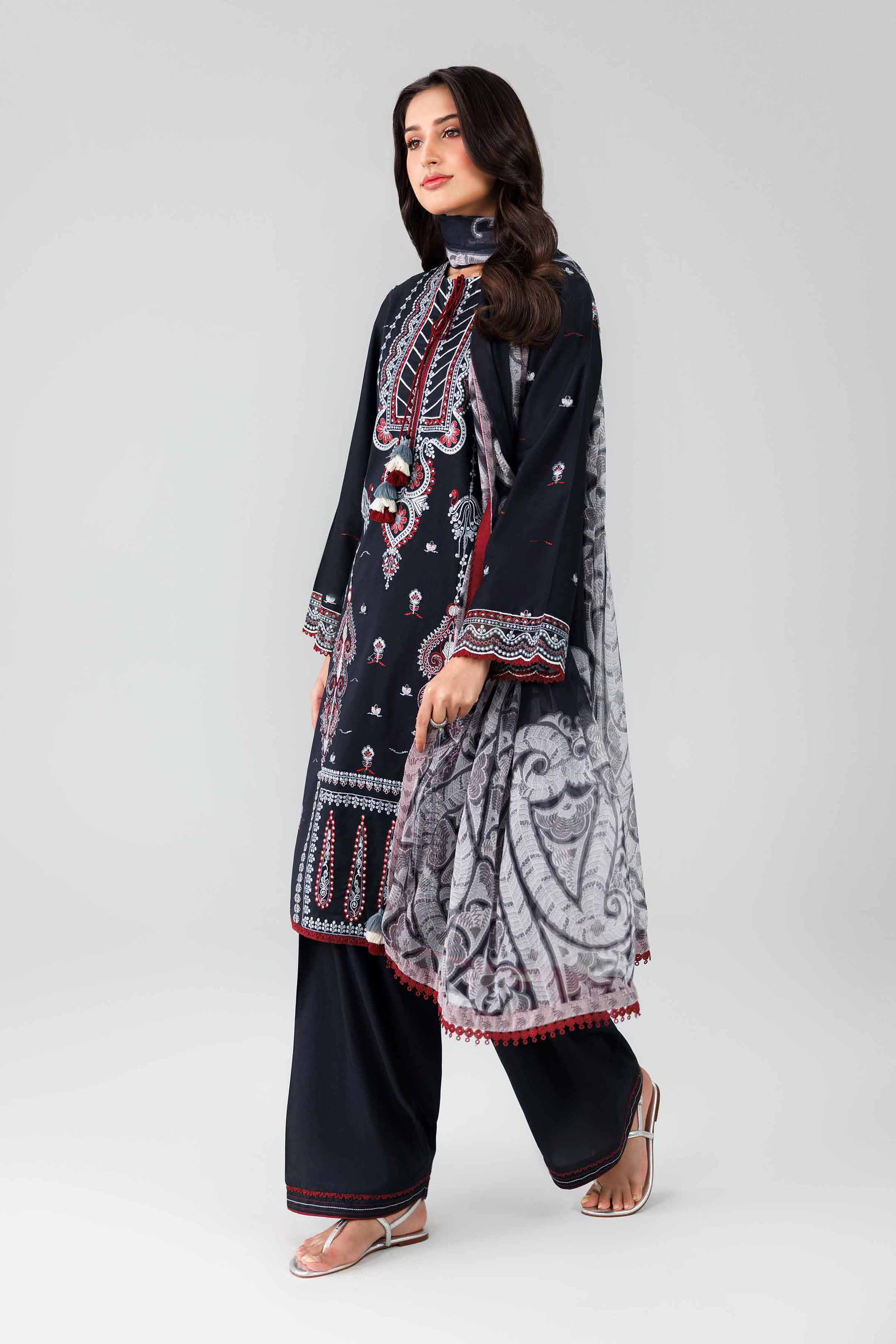 3 Piece - Digital Printed Embroidered Suit - 42601833